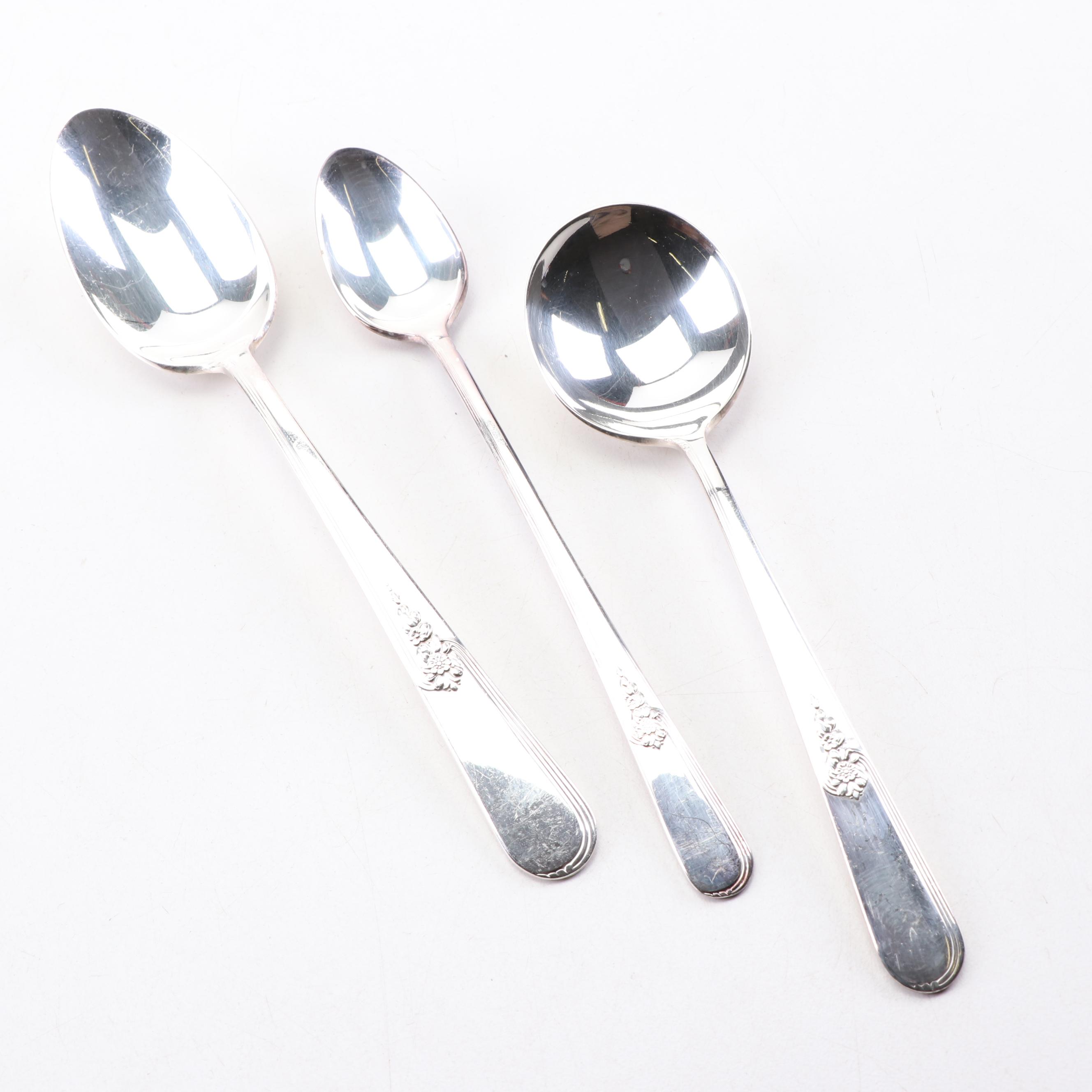 Holmes & Edwards Silver-Plate Flatware in Chest