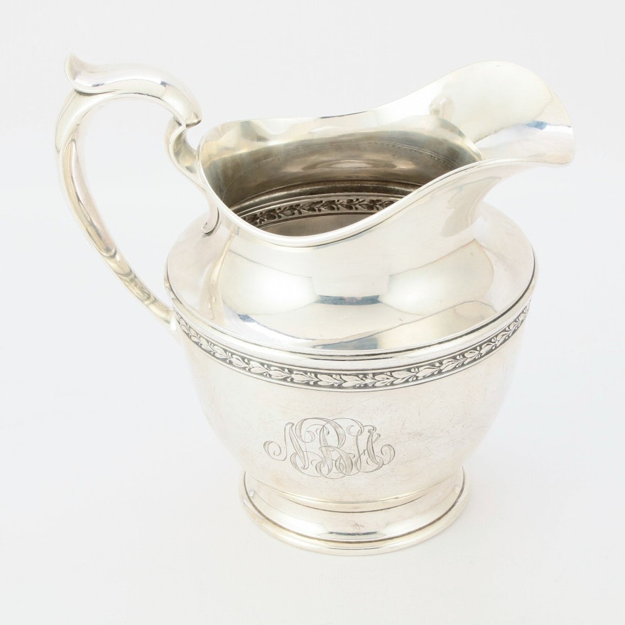 Wm. B. Durgin Sterling Silver Water Pitcher, Early to Mid 20th Century