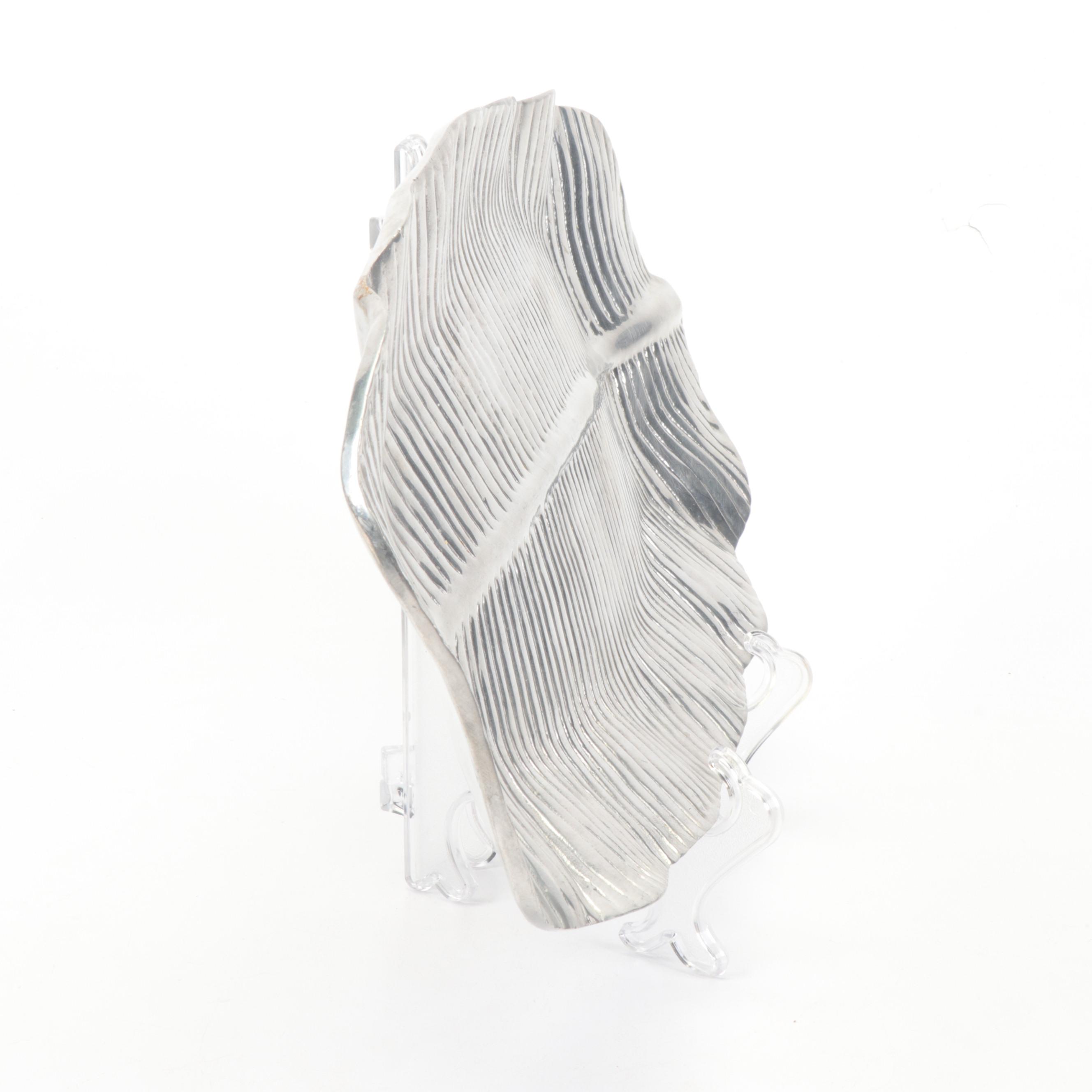 Metal Alloy Leaf Trays with Arthur Court Fish Tray, 1980s