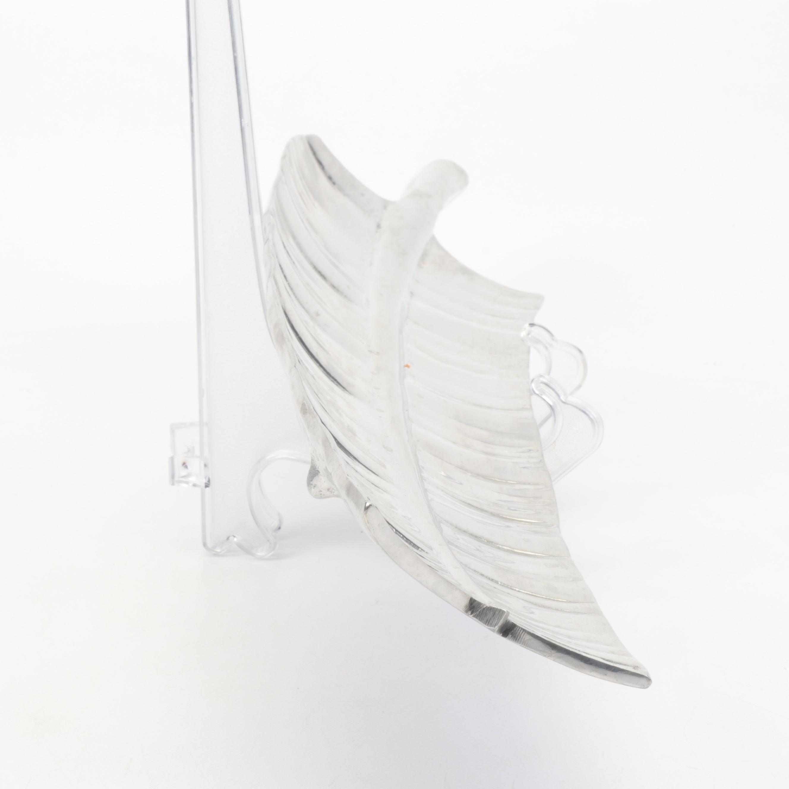 Metal Alloy Leaf Trays with Arthur Court Fish Tray, 1980s