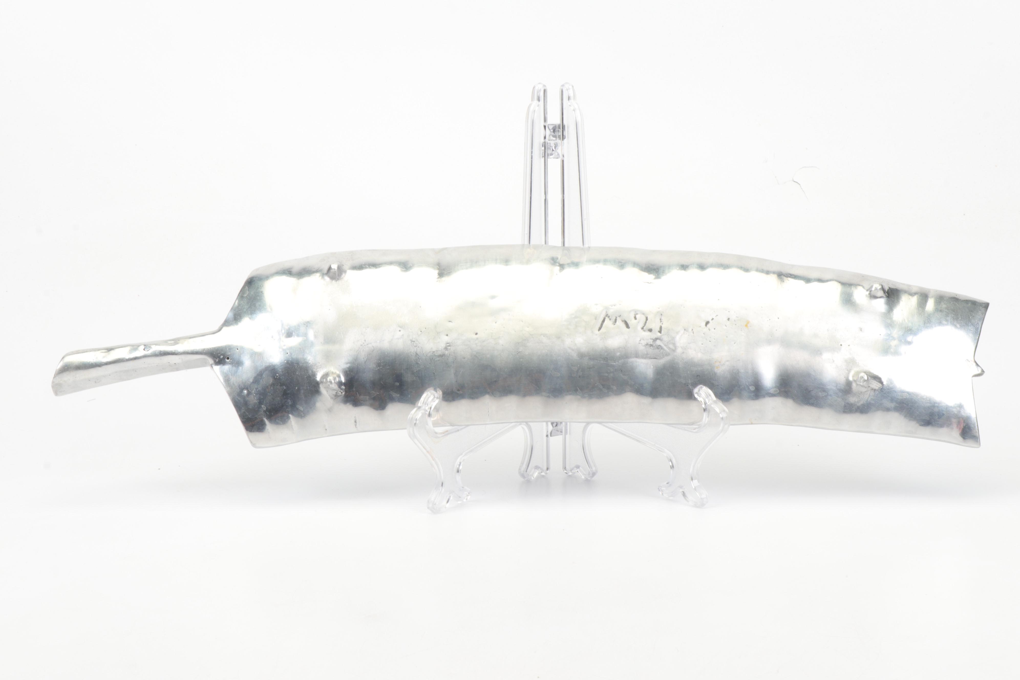 Metal Alloy Leaf Trays with Arthur Court Fish Tray, 1980s