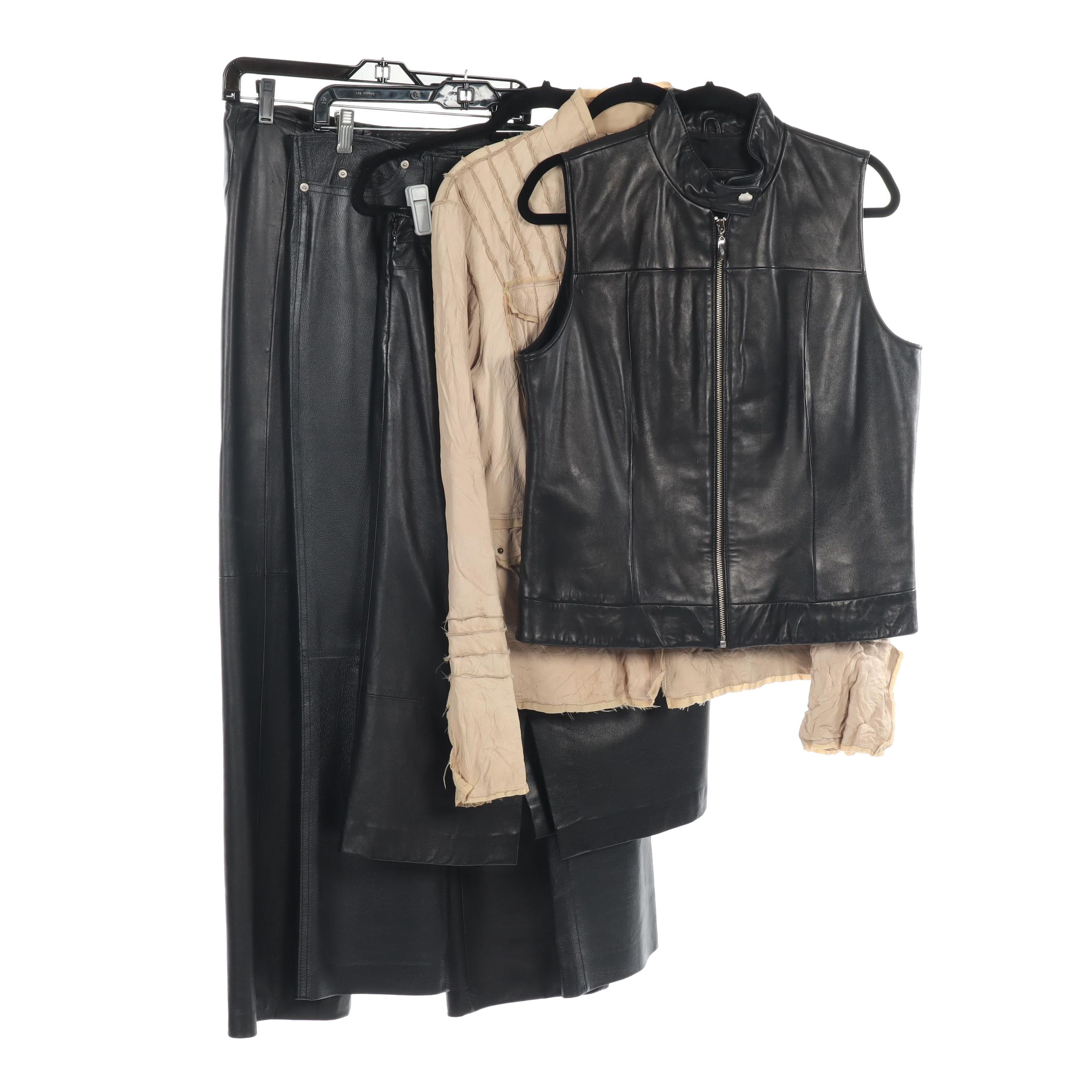 Richard Tyler, BCBG Max Azria, Siena Studio and Other Women's Leather Separates
