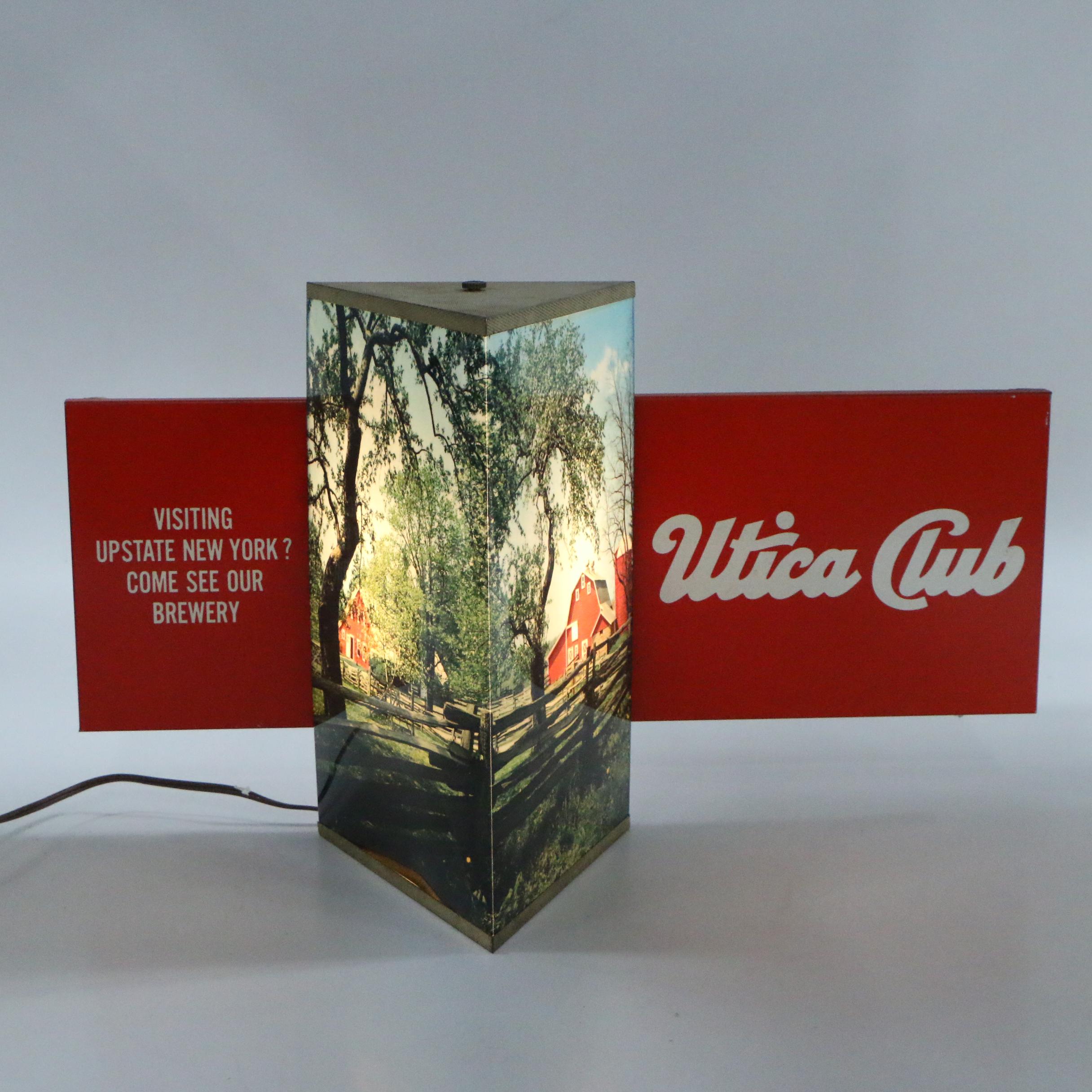 Utica Club Illuminated Tavern Sign