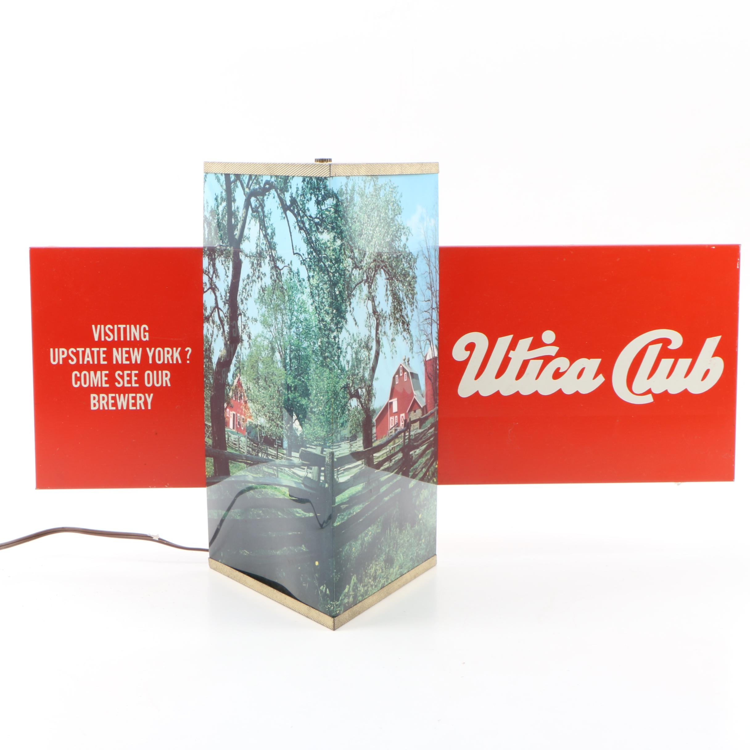 Utica Club Illuminated Tavern Sign