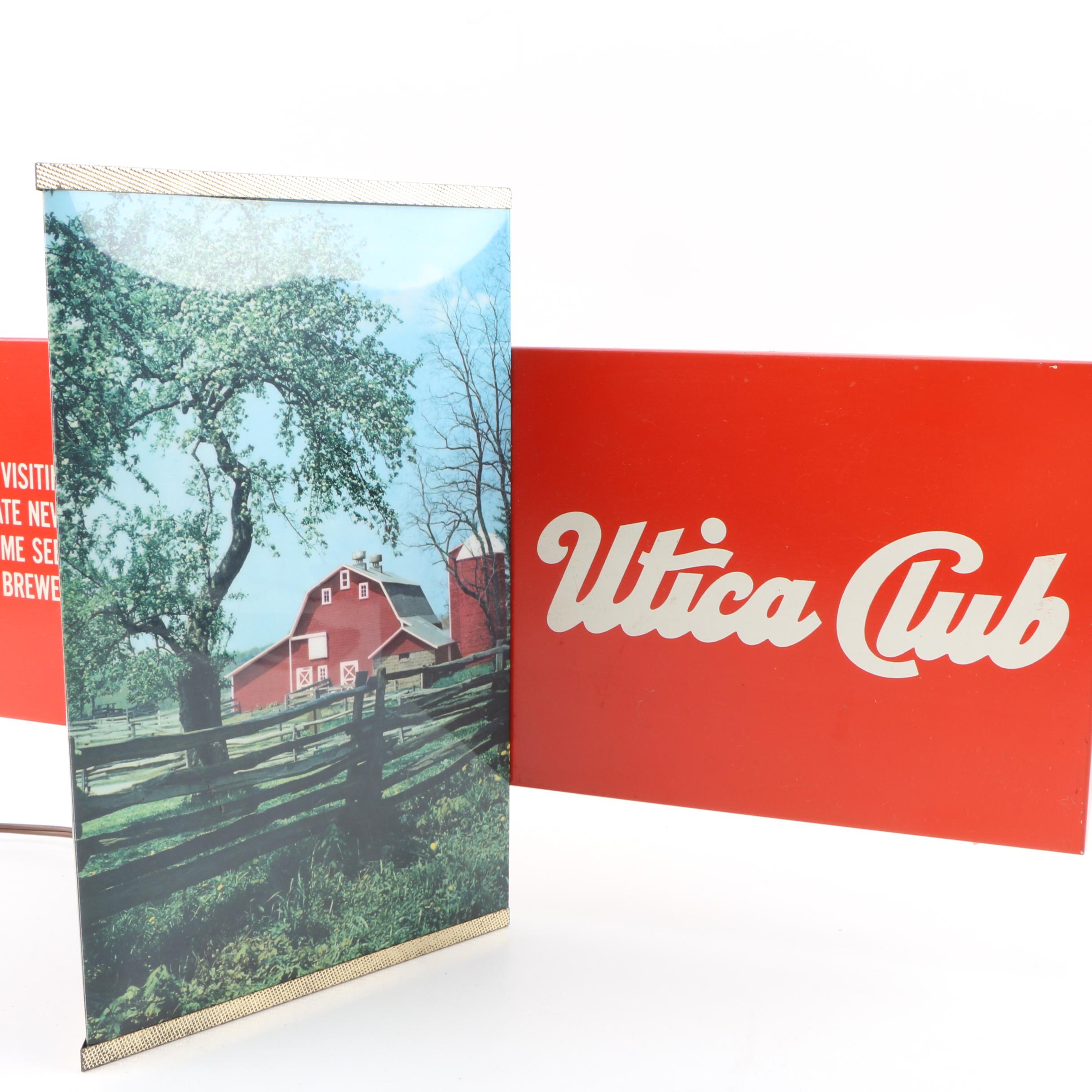 Utica Club Illuminated Tavern Sign