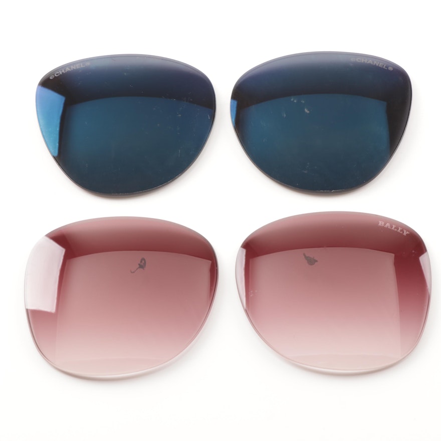 Chanel and Bally Sunglass Lenses