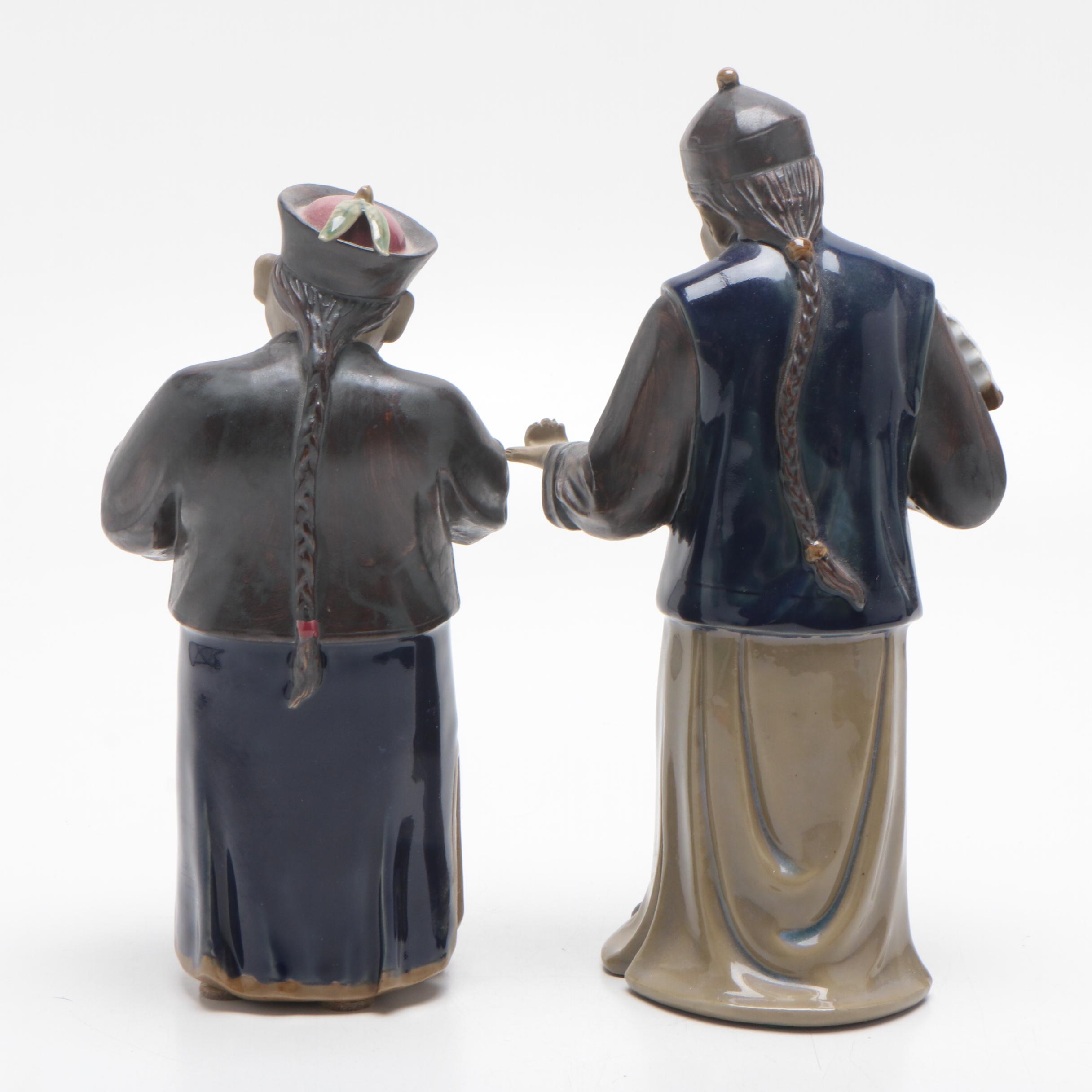 Contemporary Chinese Wanjia Ceramic Figurines