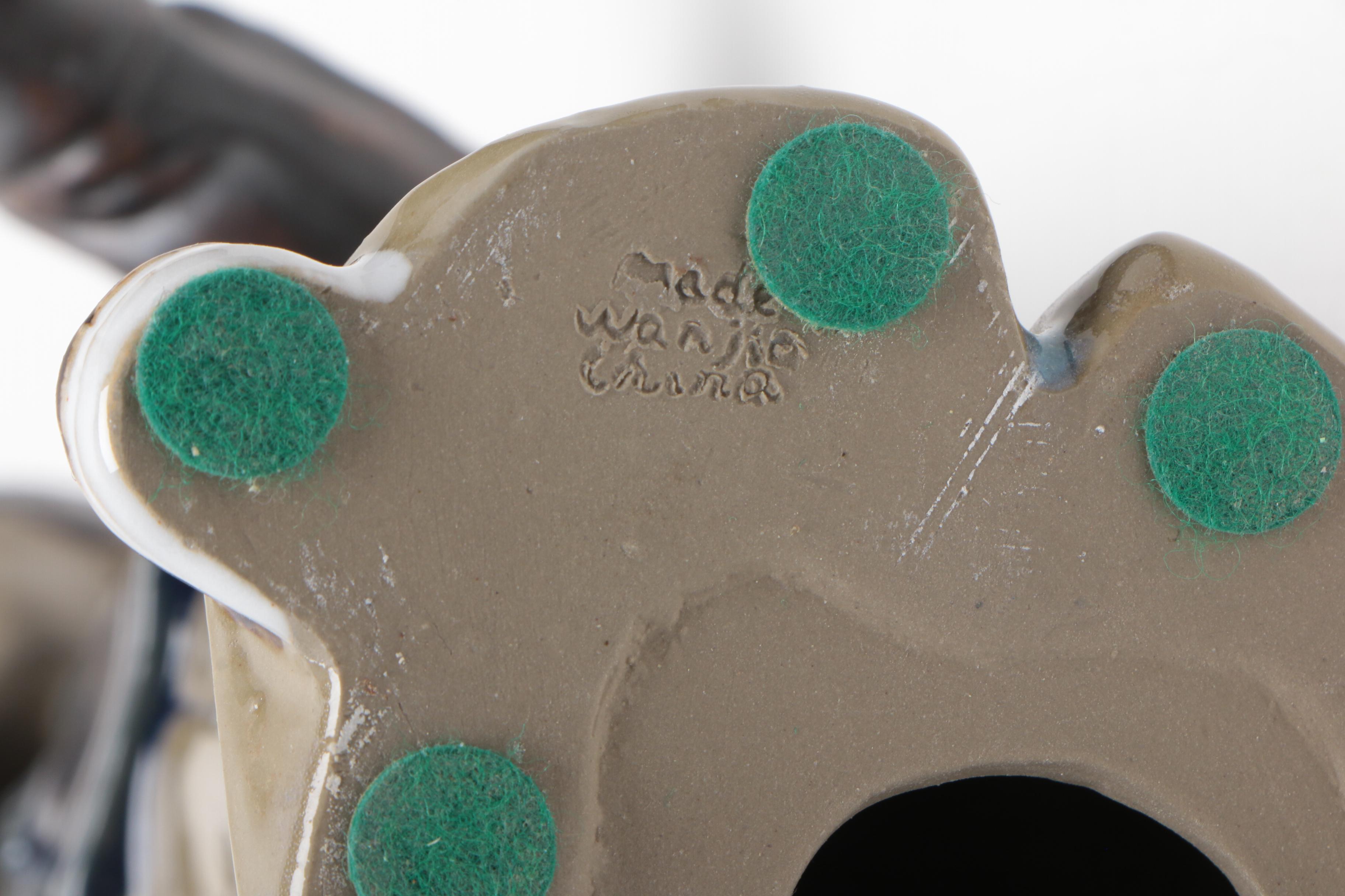 Contemporary Chinese Wanjia Ceramic Figurines