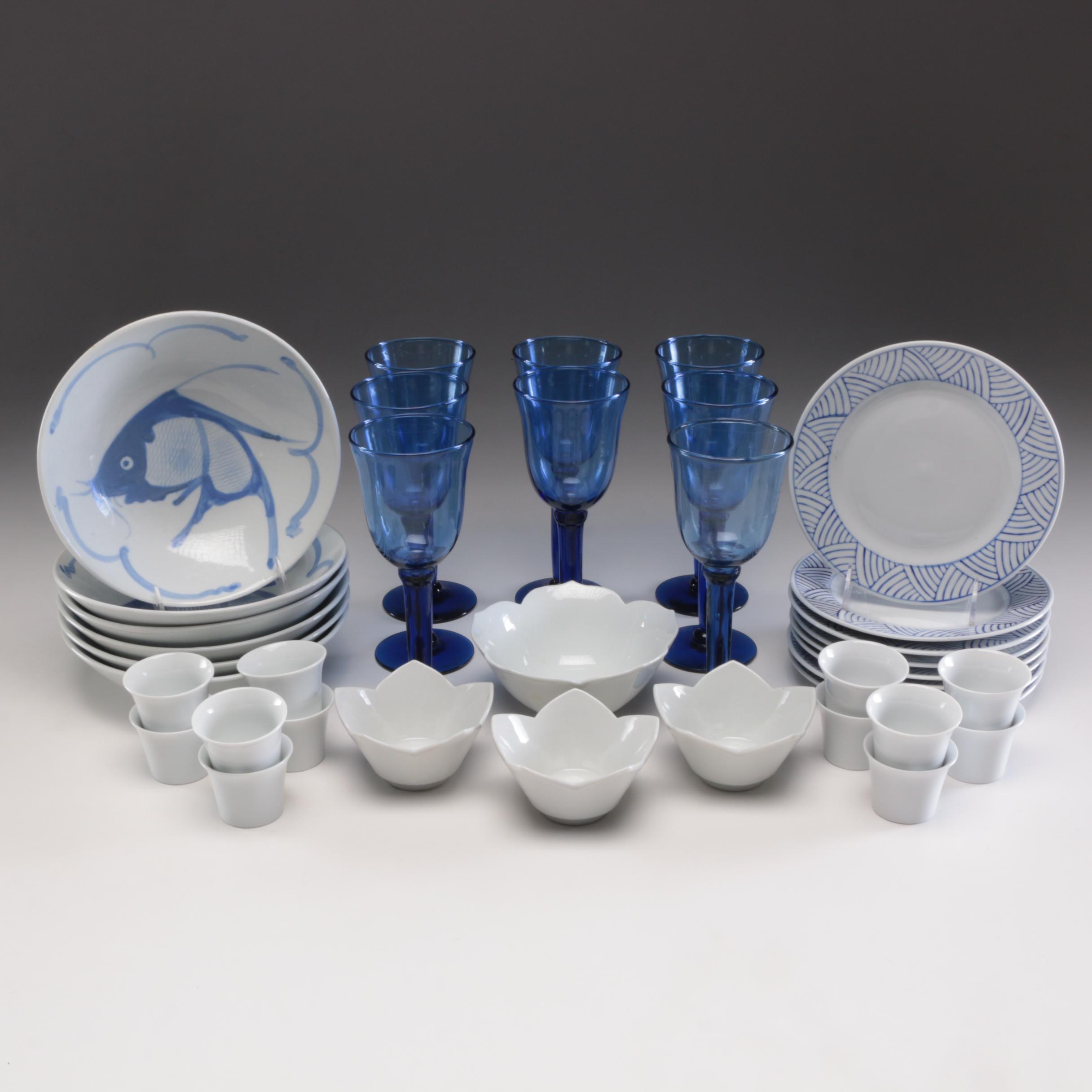 Pier 1 Imports Plates and Other Ceramic and Glass Dinner and Serveware