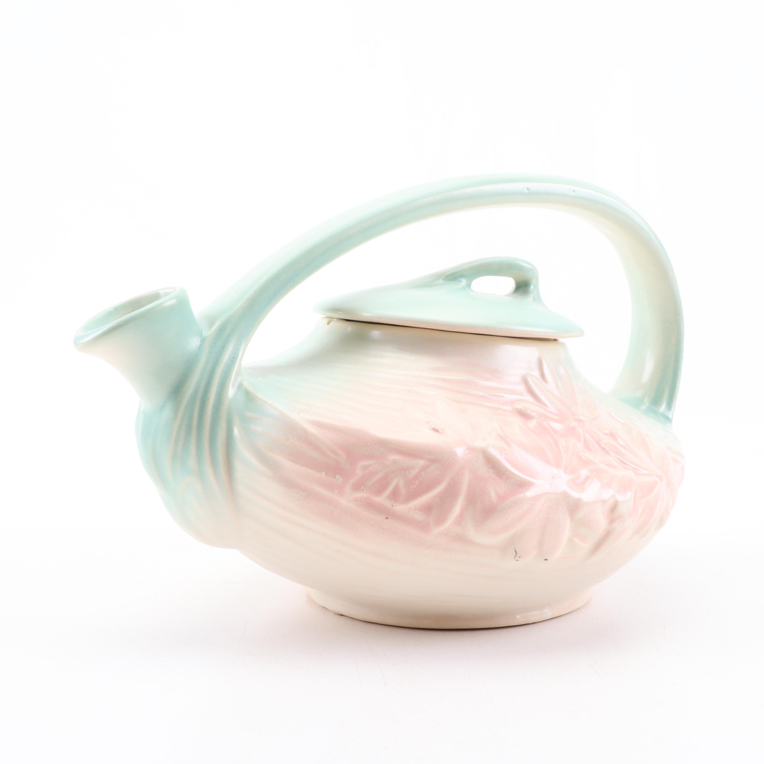 McCoy "Daisy" Art Pottery Teapot, Mid-Century