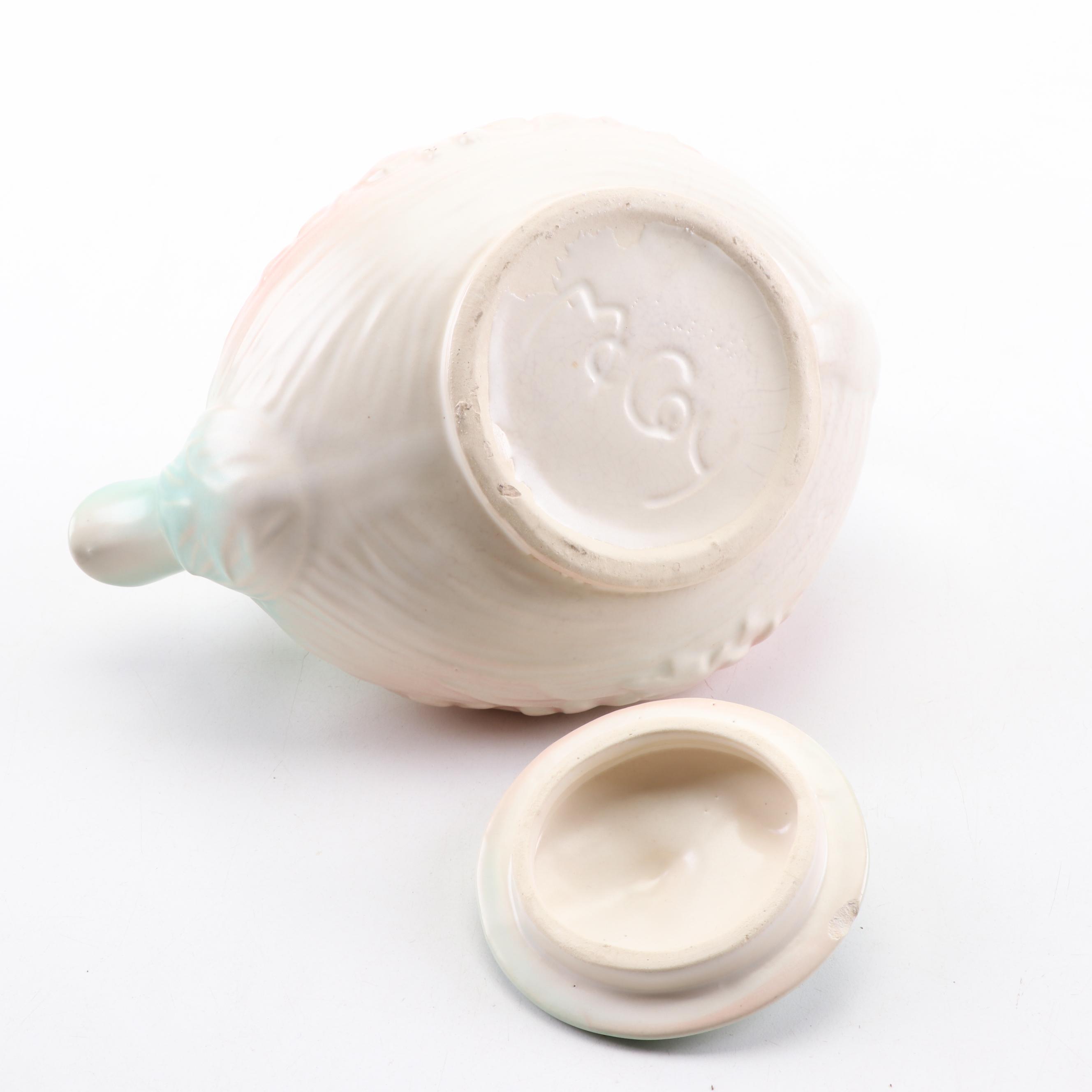 McCoy "Daisy" Art Pottery Teapot, Mid-Century