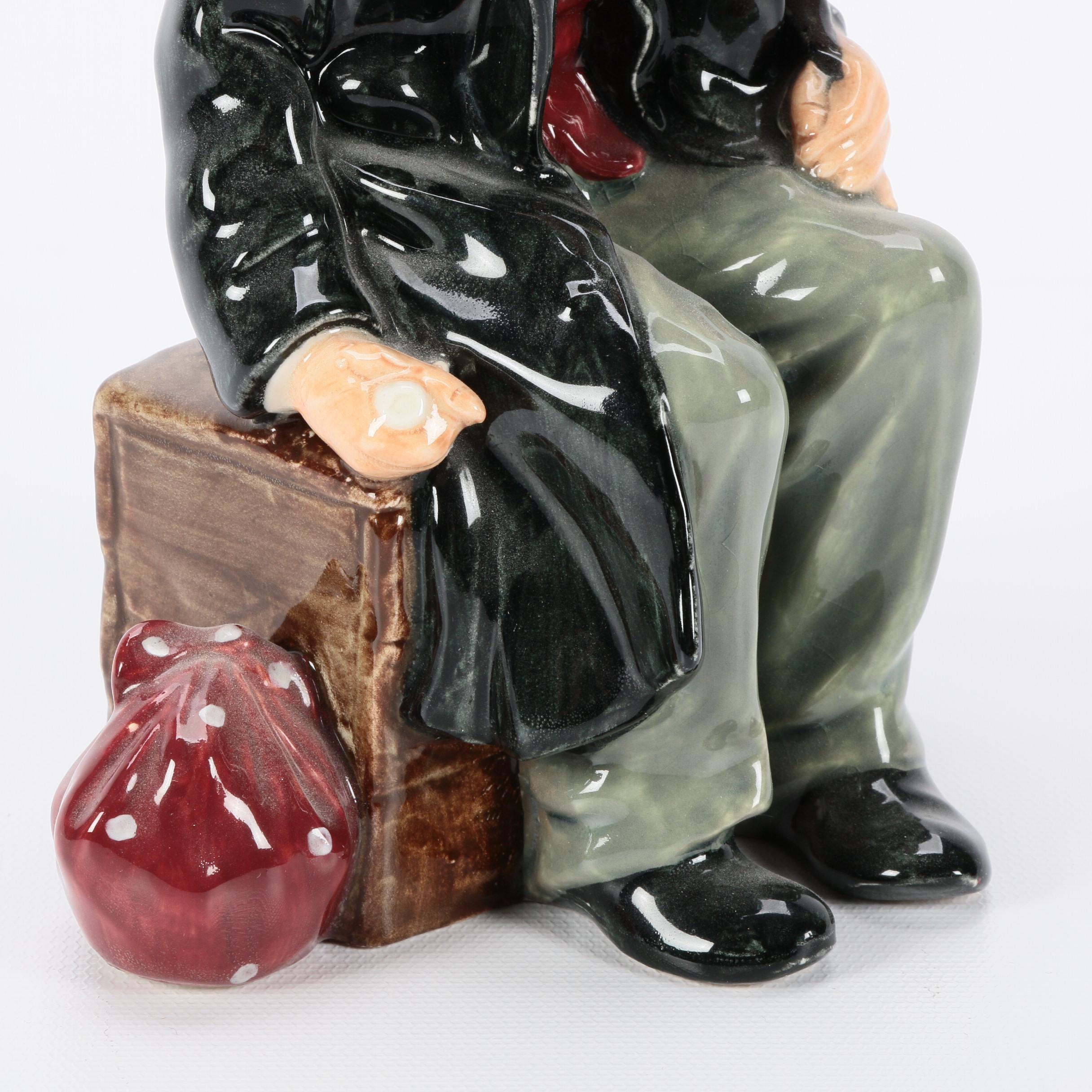 Royal Doulton "The Balloon Man" and "Biddy Pennyfarthing" Porcelain Figurines