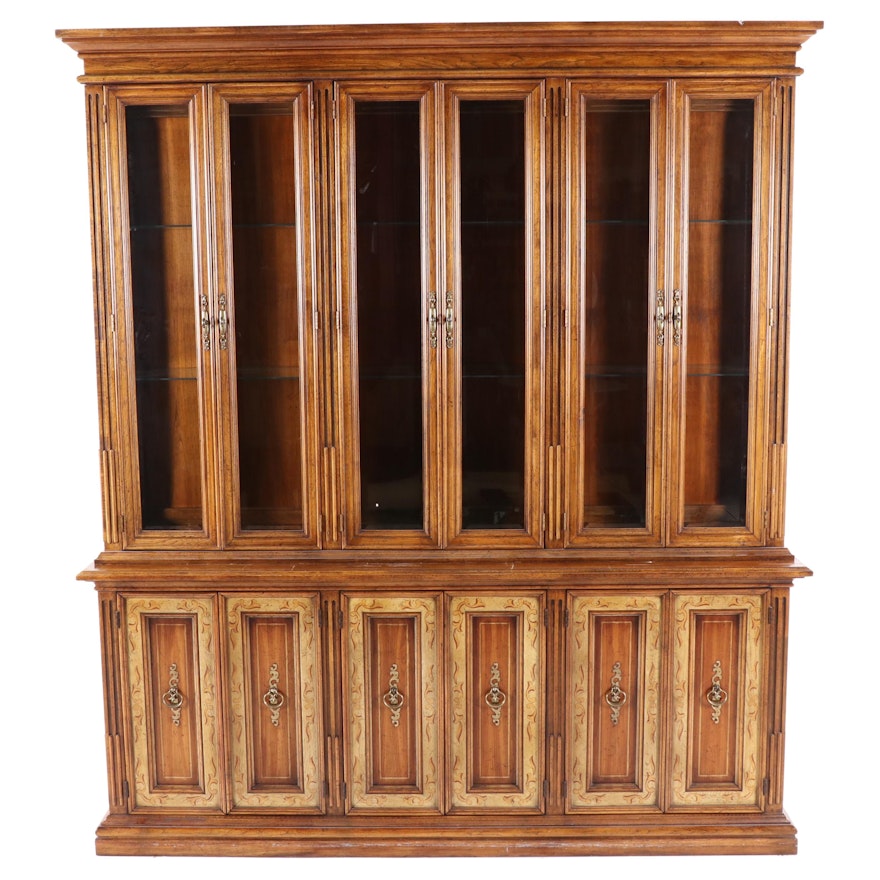 American Of Martinsville Wooden Transitional Style China Cabinet