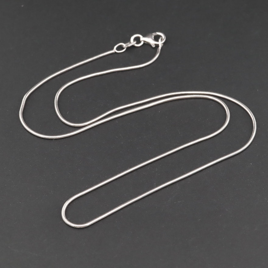 Sterling Silver Snake Link Necklace