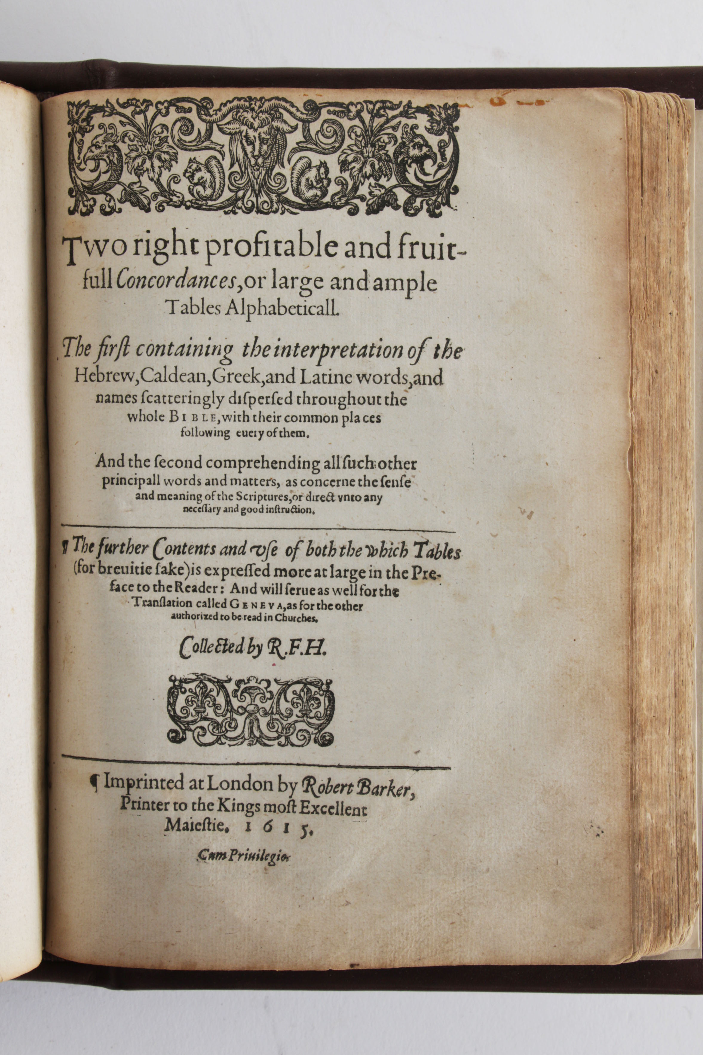 1615 King James Version Bible