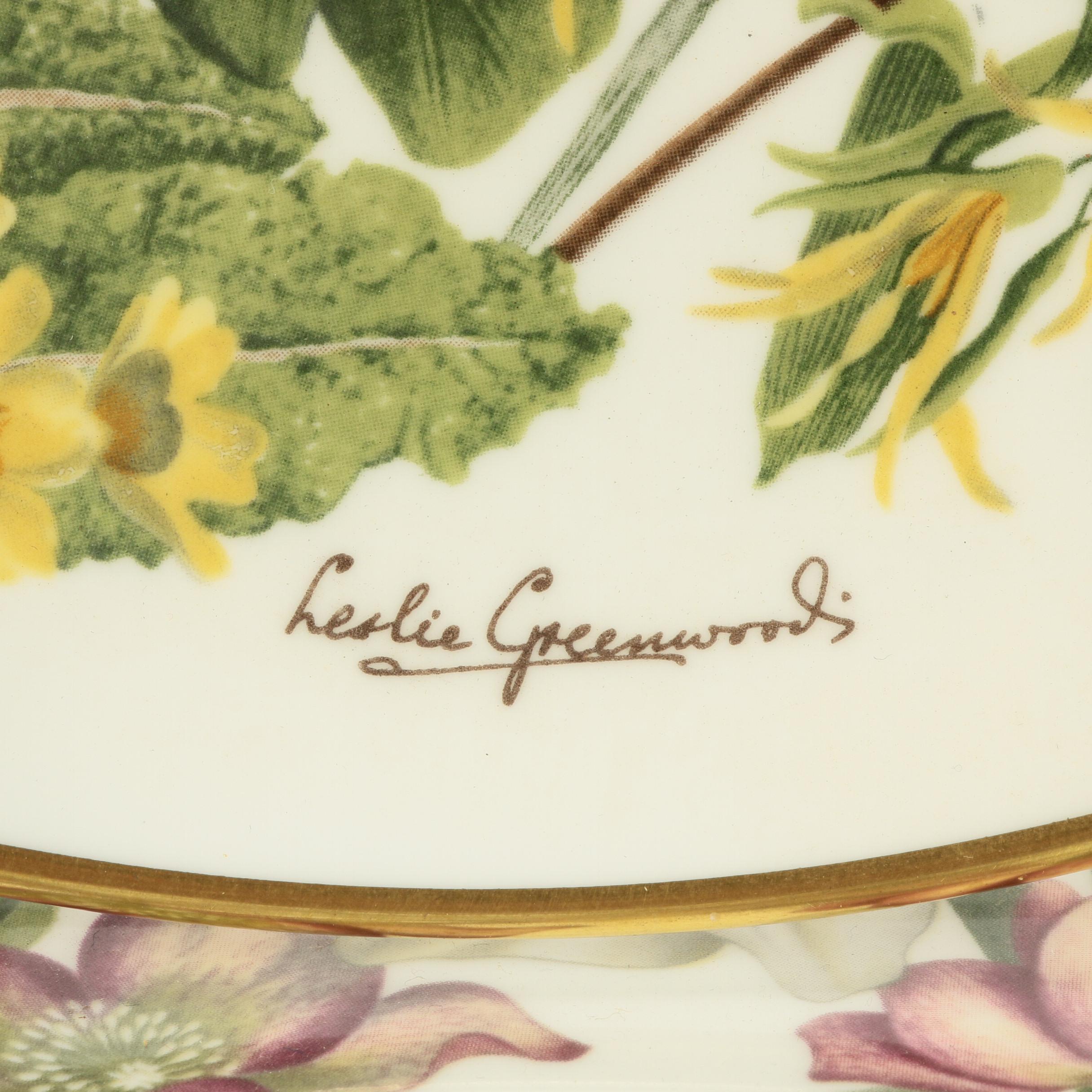 Franklin Porcelain "Flowers of the Year" Collectible Dinner Plates