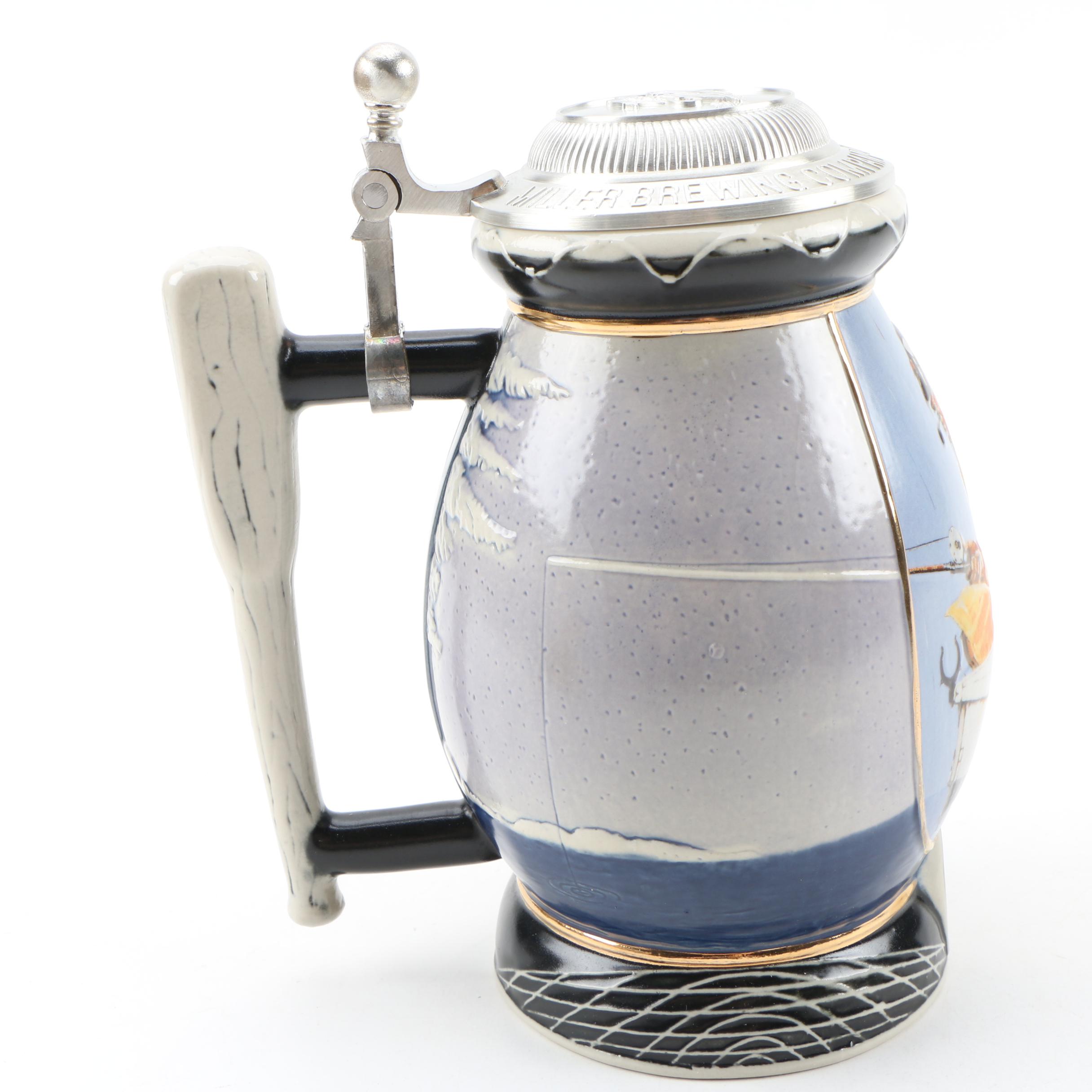 Miller The Saturday Evening Post Collection Beer Steins with Norman Rockwell Art