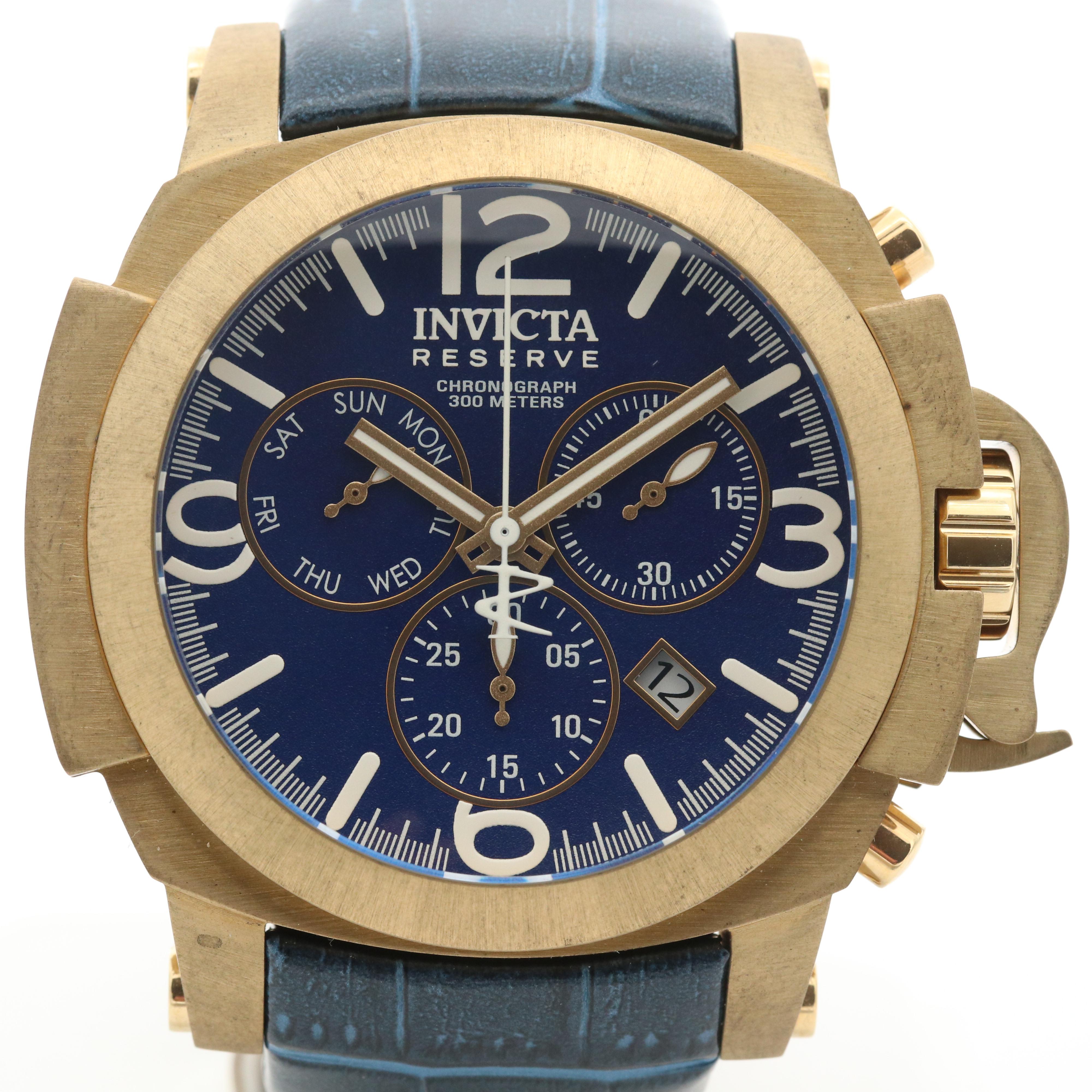 Invicta Reserve Man of War Bronze Quartz Chronograph Watch