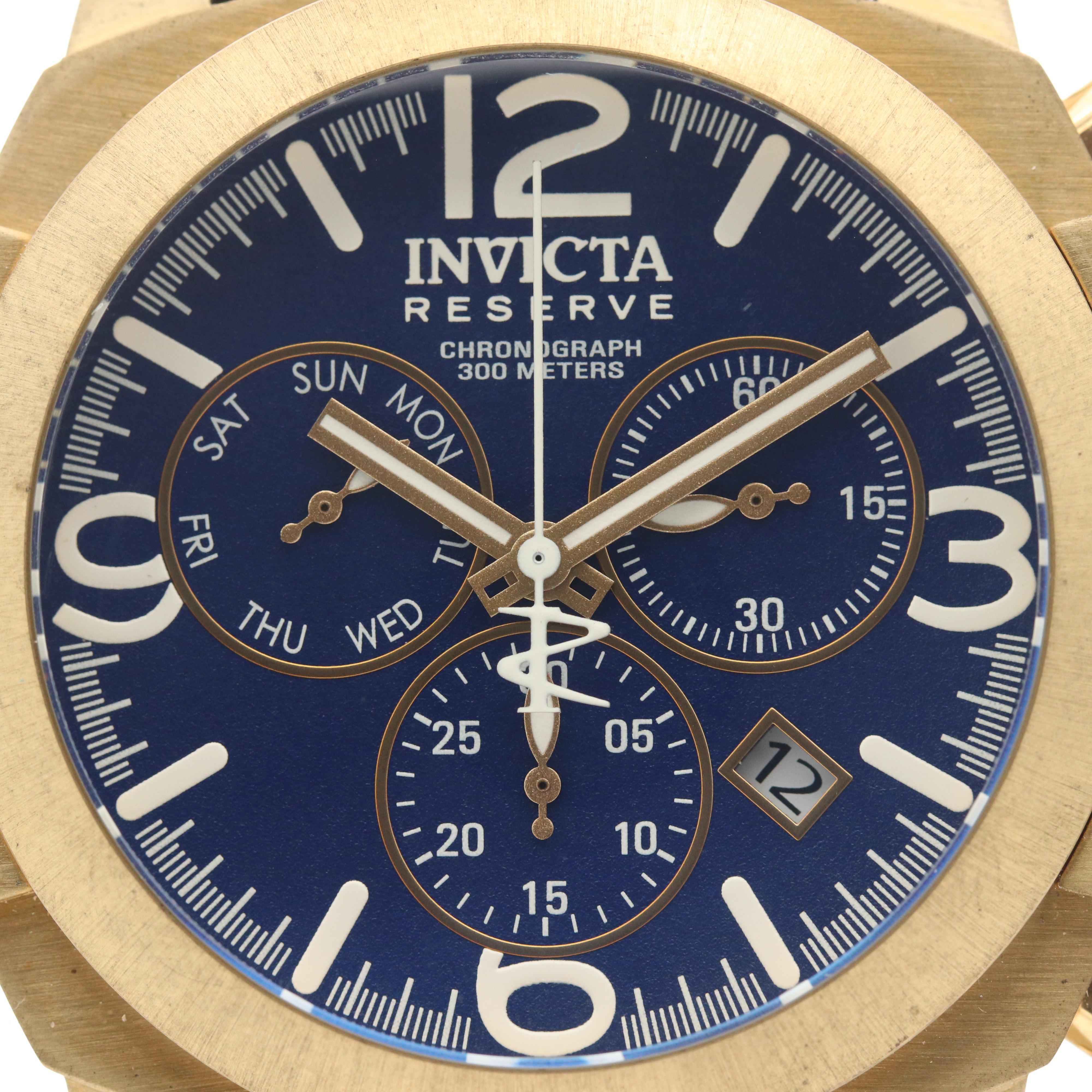 Invicta Reserve Man of War Bronze Quartz Chronograph Watch