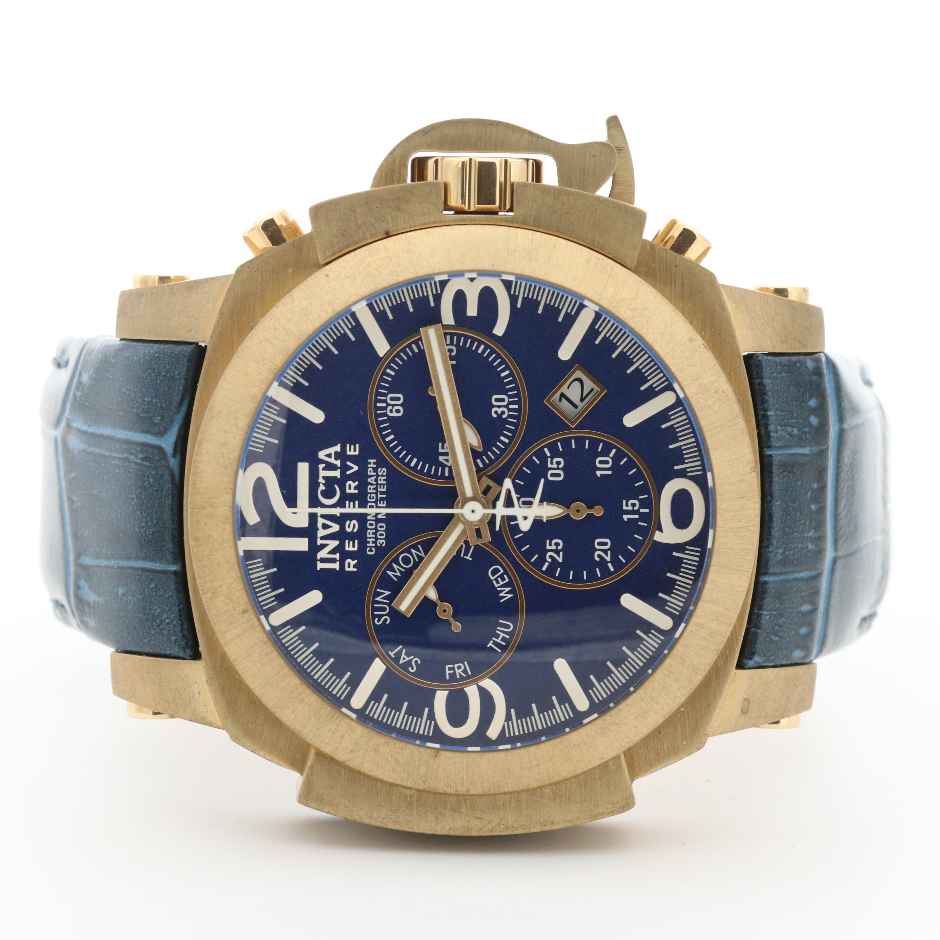 Invicta Reserve Man of War Bronze Quartz Chronograph Watch