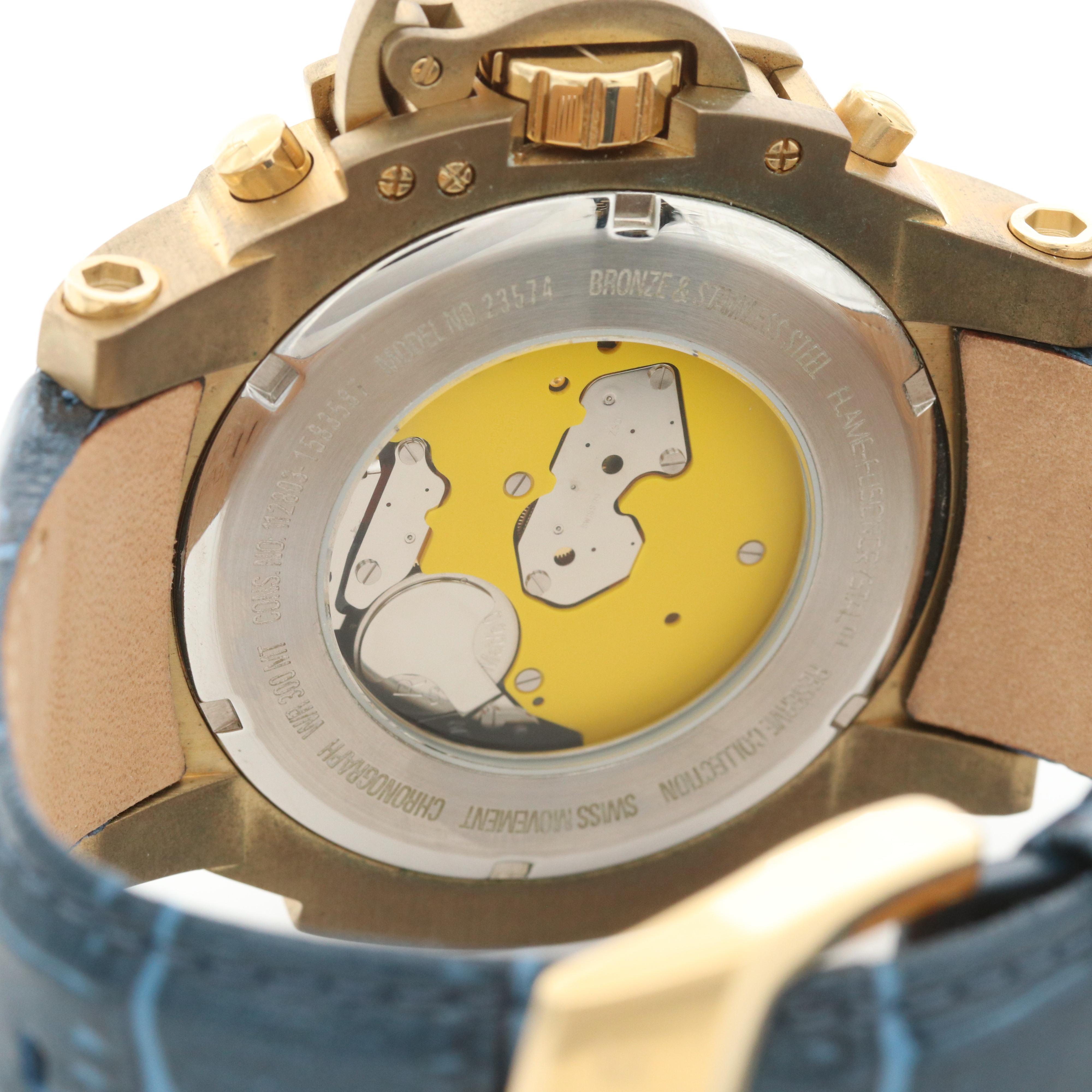 Invicta Reserve Man of War Bronze Quartz Chronograph Watch