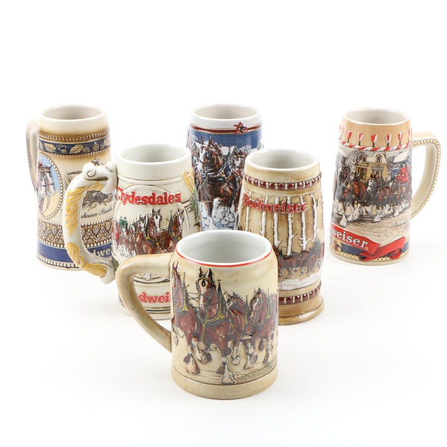 Ceramarte for Anheuser-Busch Stoneware Beer Steins