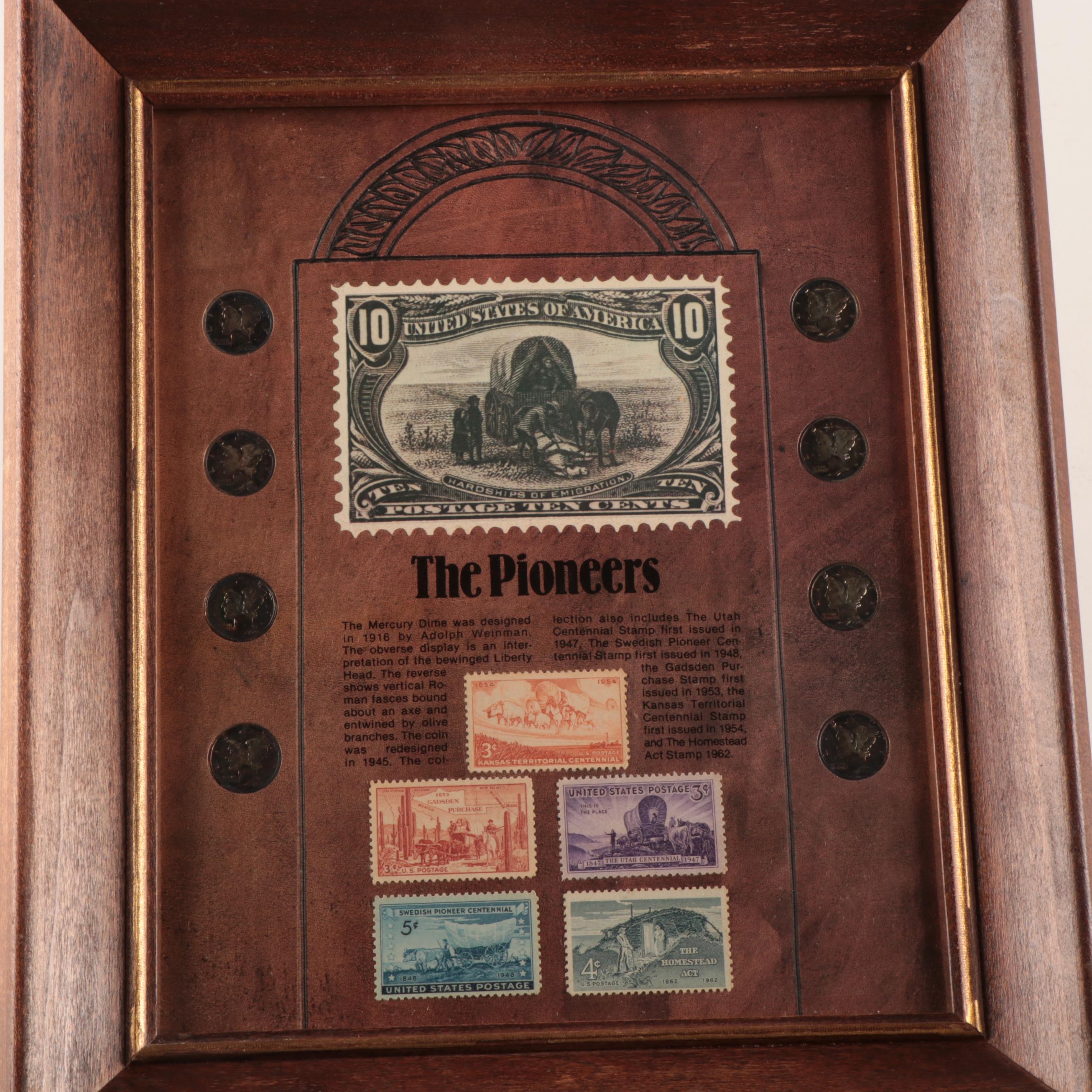 Eight Framed U.S. Coin Collections