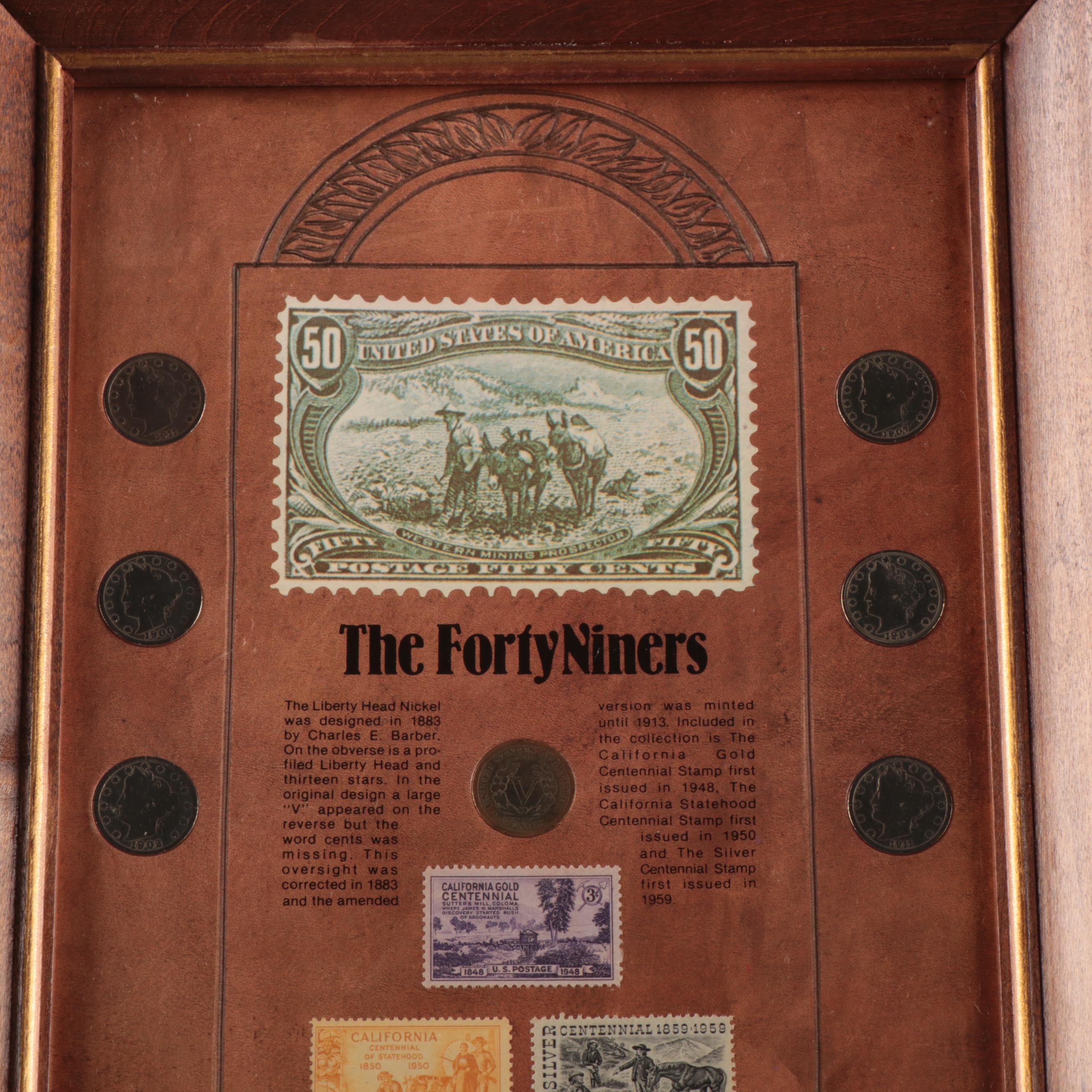 Eight Framed U.S. Coin Collections