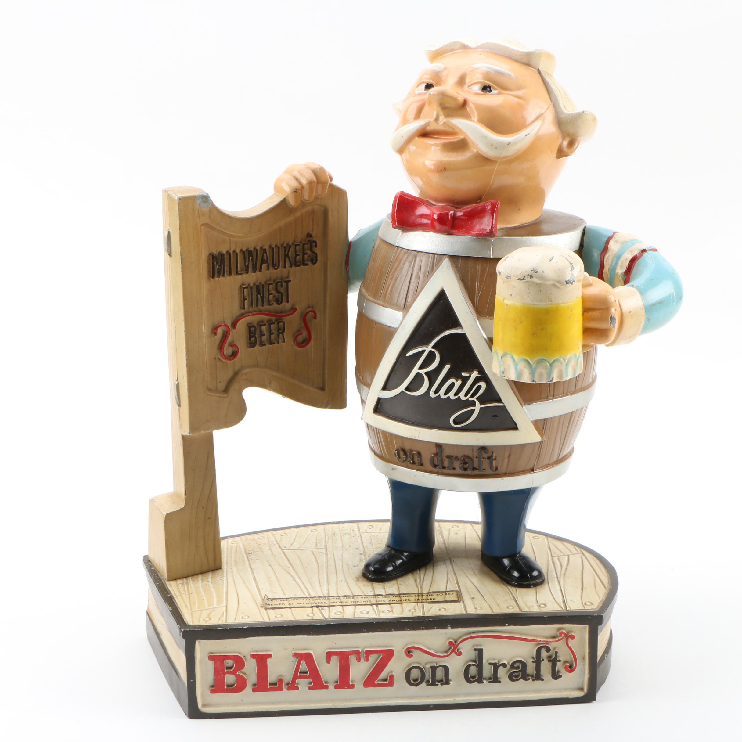 Blatz Promotional Back Bar Beer Figurine