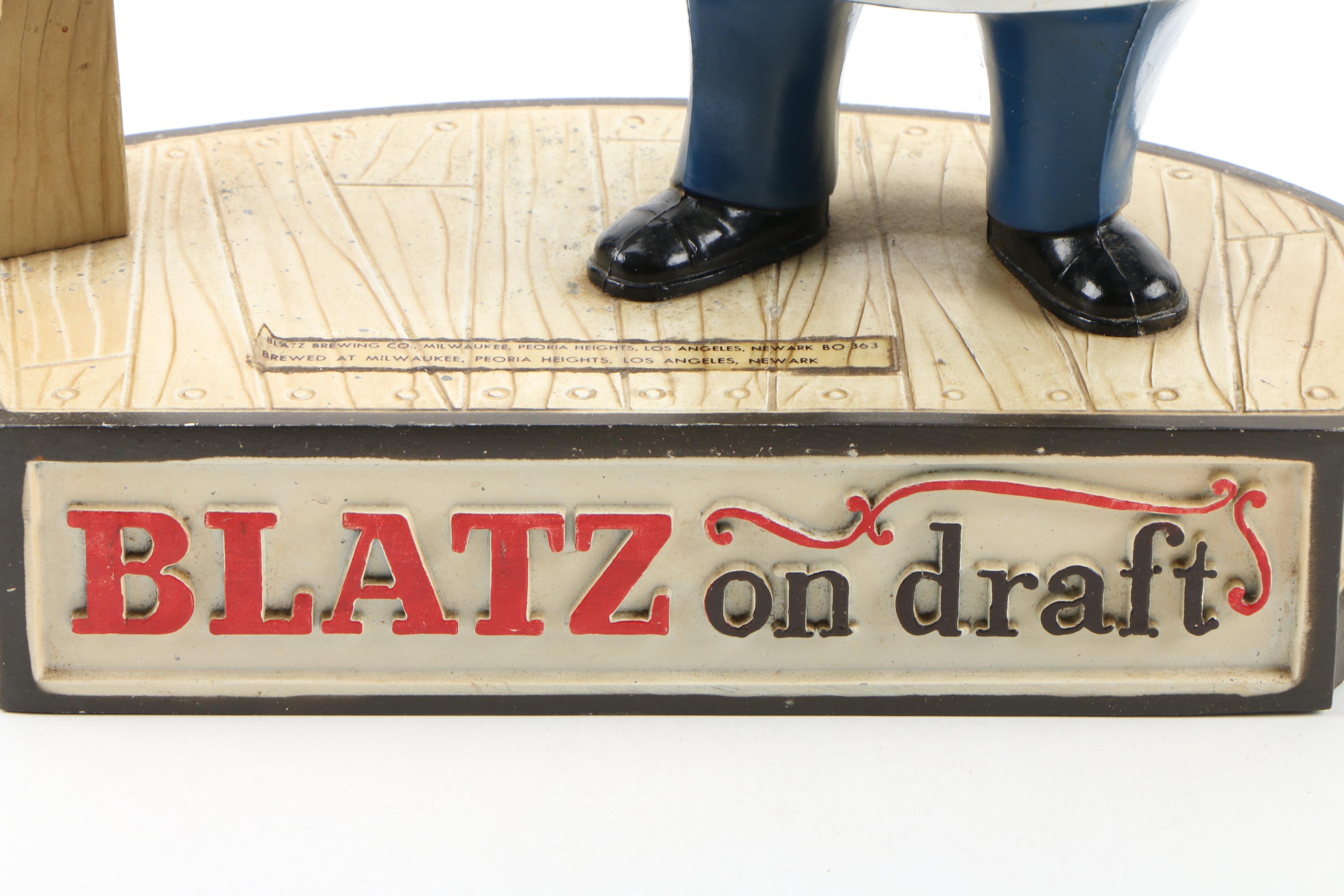 Blatz Promotional Back Bar Beer Figurine