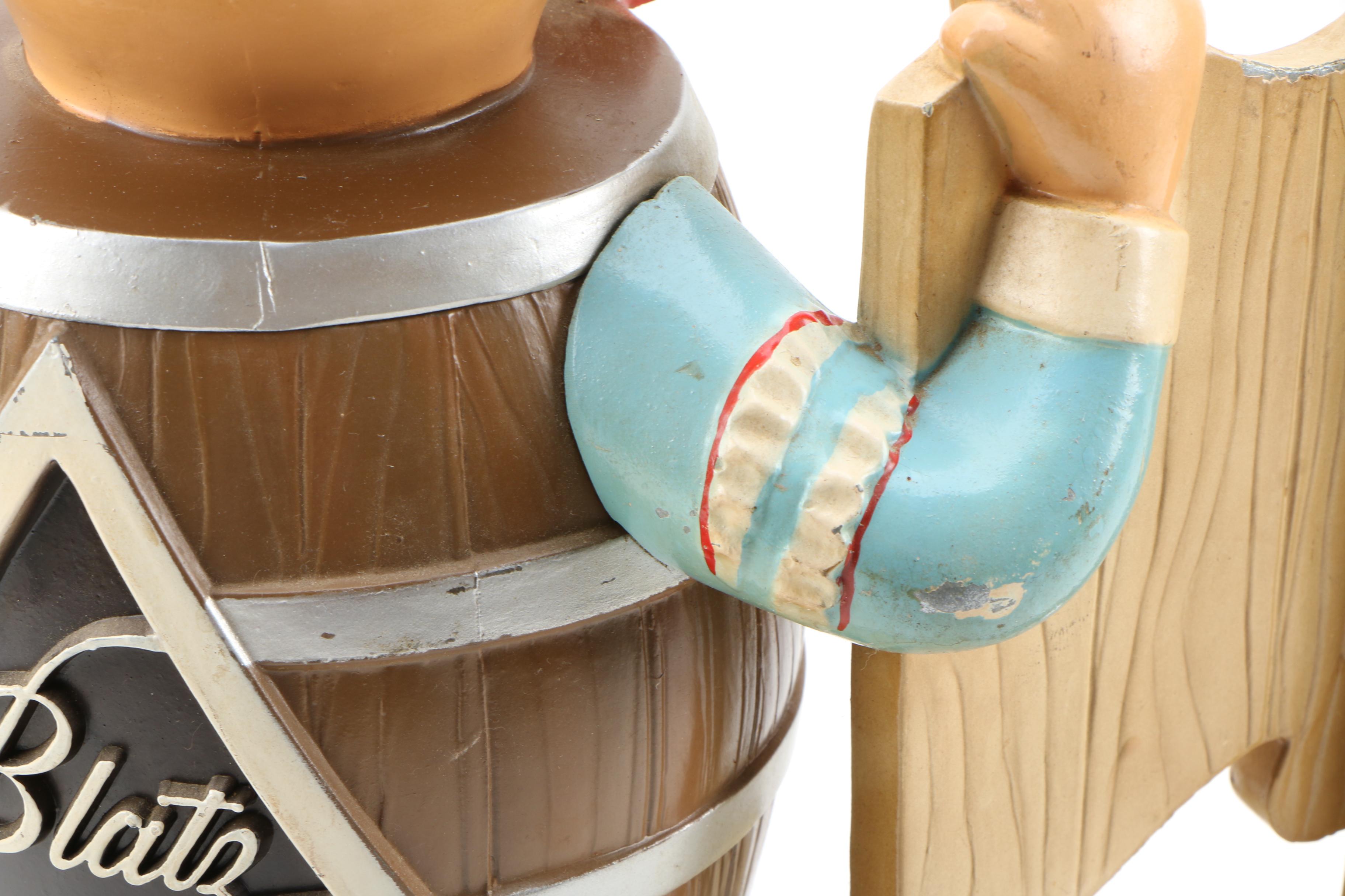 Blatz Promotional Back Bar Beer Figurine