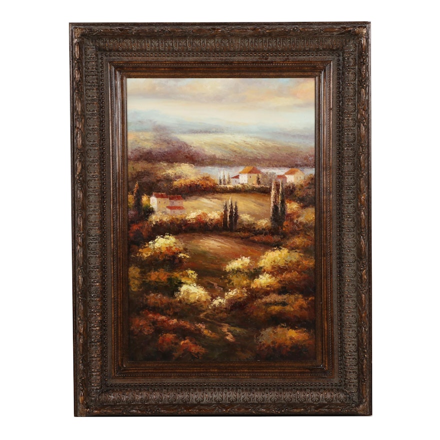 Tuscan Landscape Oil Painting