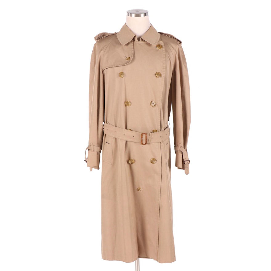 Men's Burberry Double-Breasted Trench Coat, Vintage
