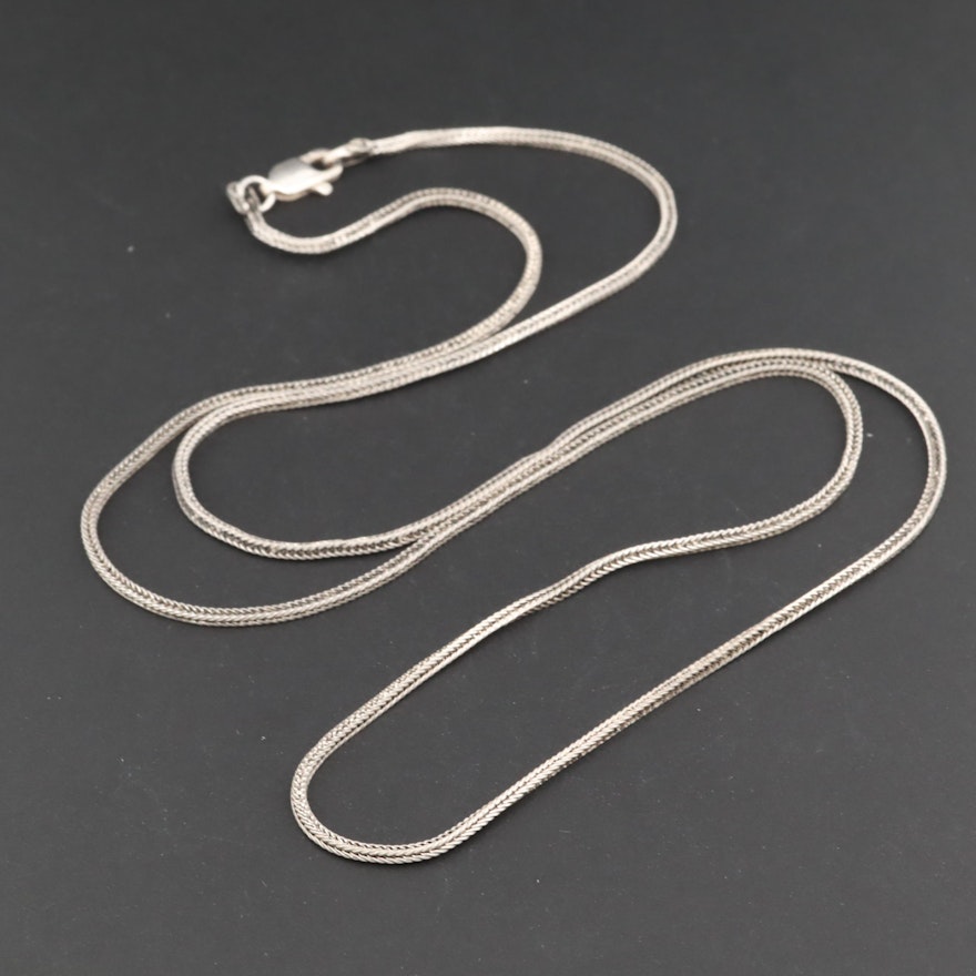 Sterling Silver Foxtail Link Necklace