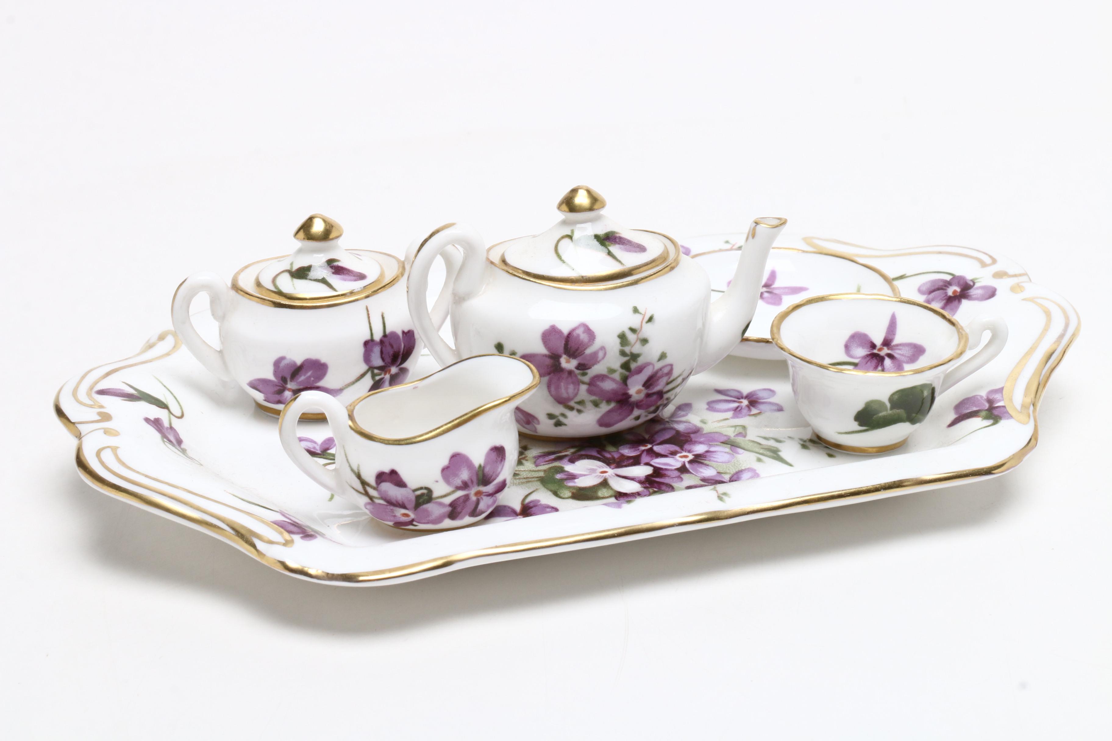 Miniature Tea Sets with Sake Set