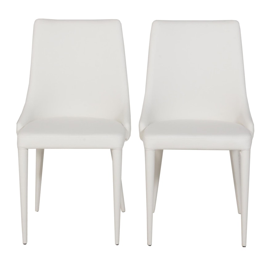 Safavieh Contemporary Faux Leather Dining Chairs, Set of Two