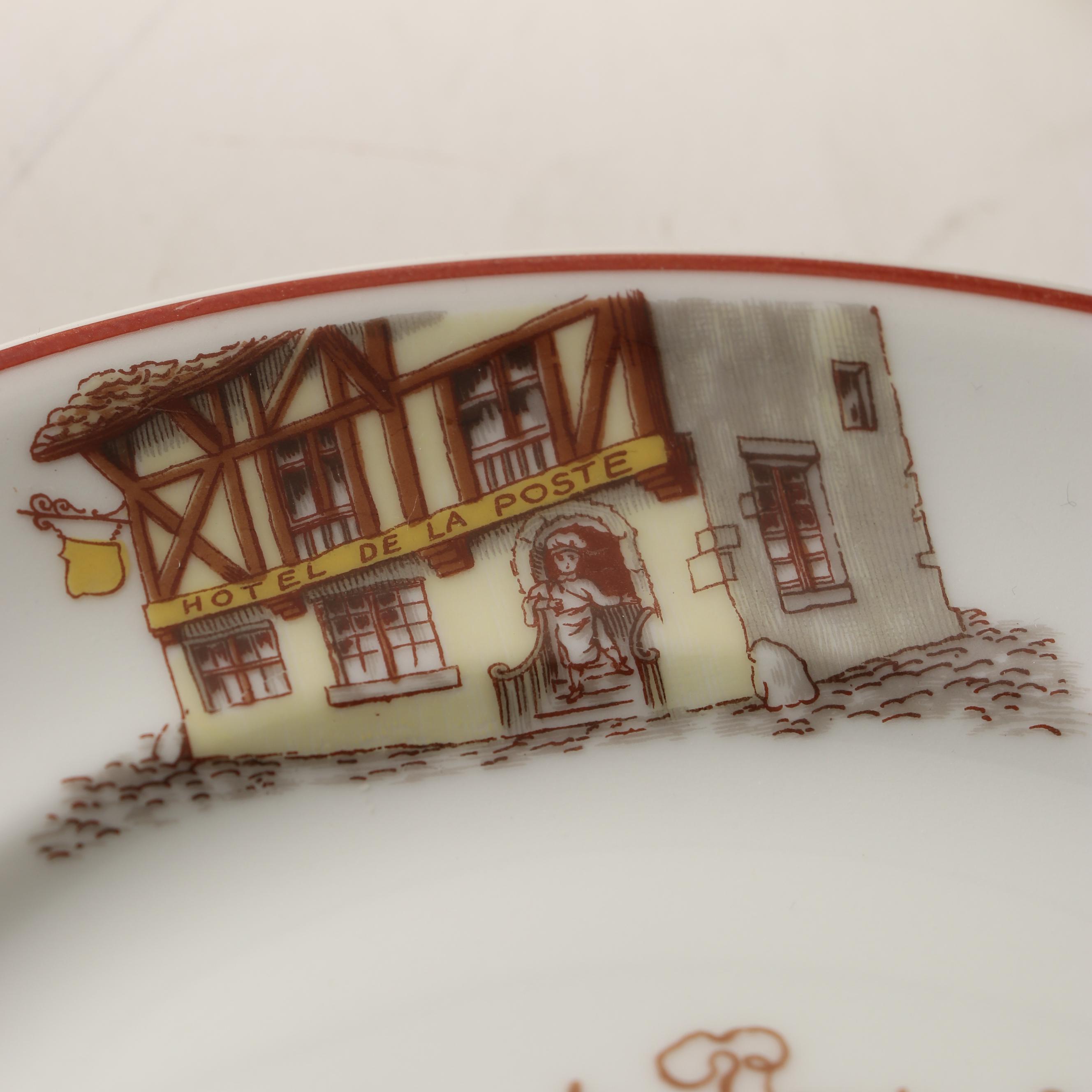 Theodore Haviland Limoges France "Roule Paris Nice" Luncheon and Dessert Plates