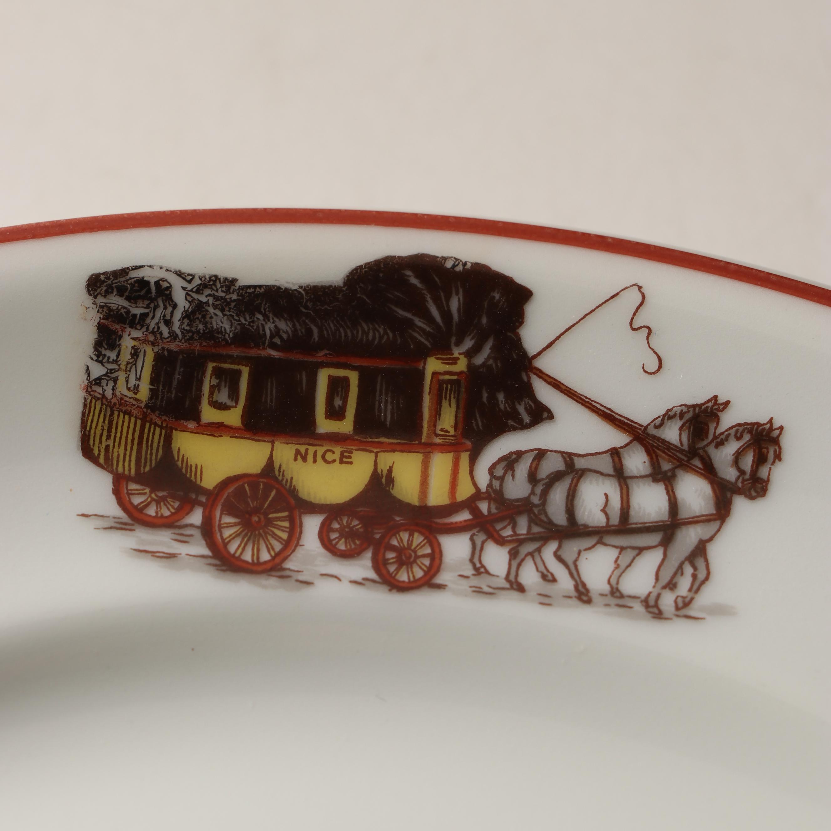 Theodore Haviland Limoges France "Roule Paris Nice" Luncheon and Dessert Plates