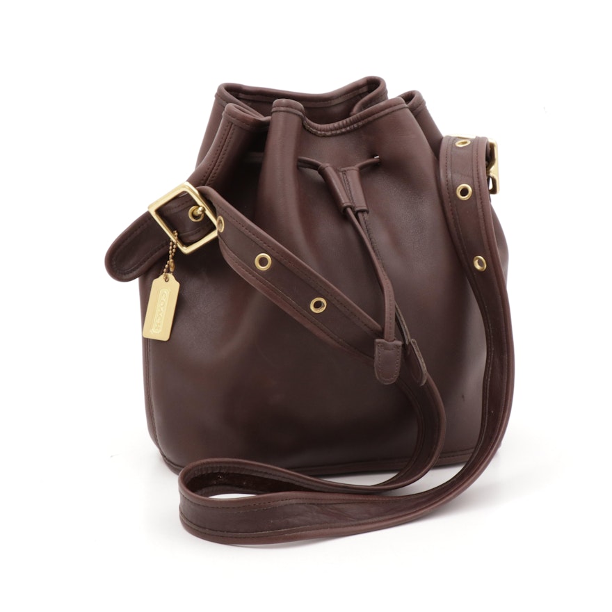Coach Legacy Brown Leather Bucket Bag