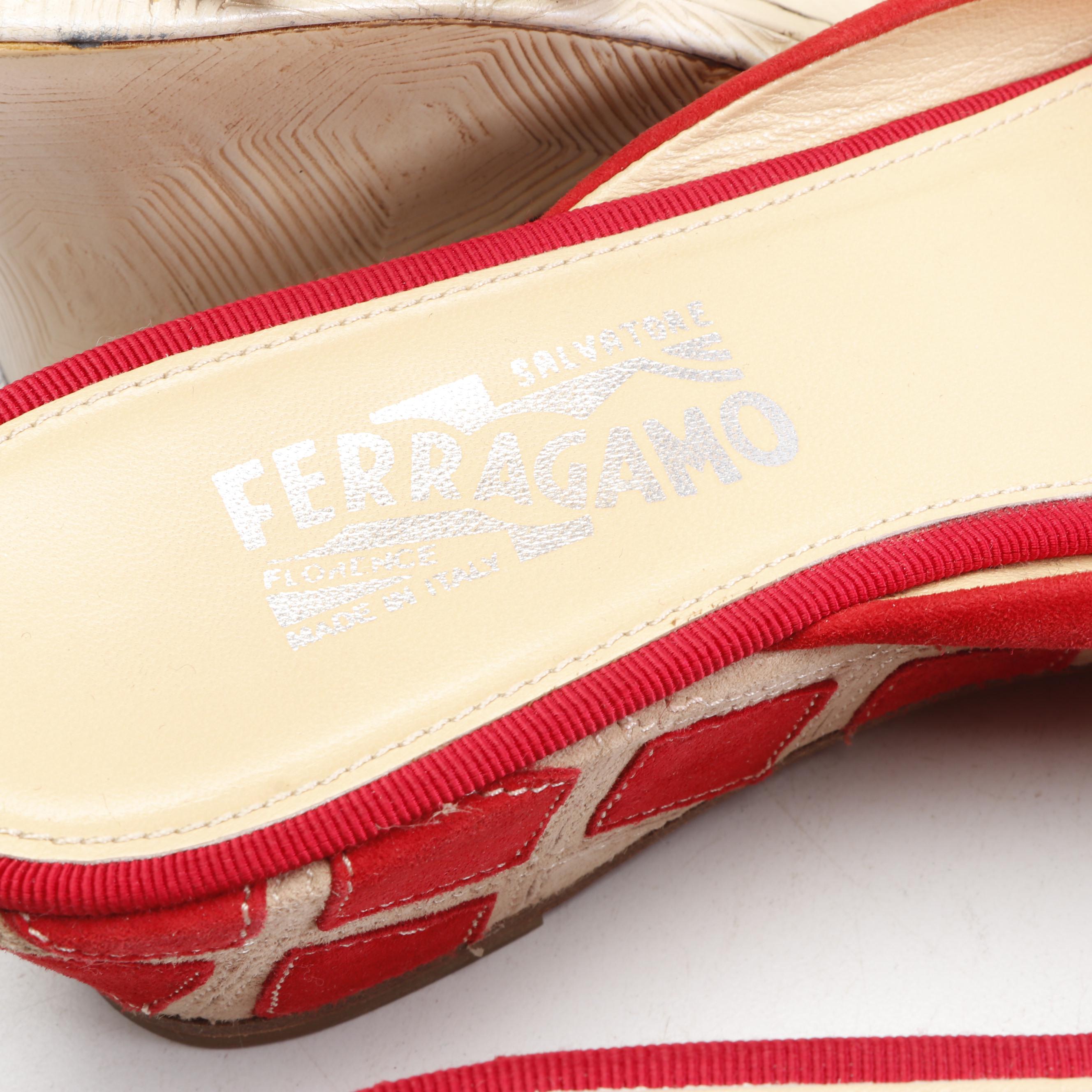 Prada and Salvatore Ferragamo Sandals