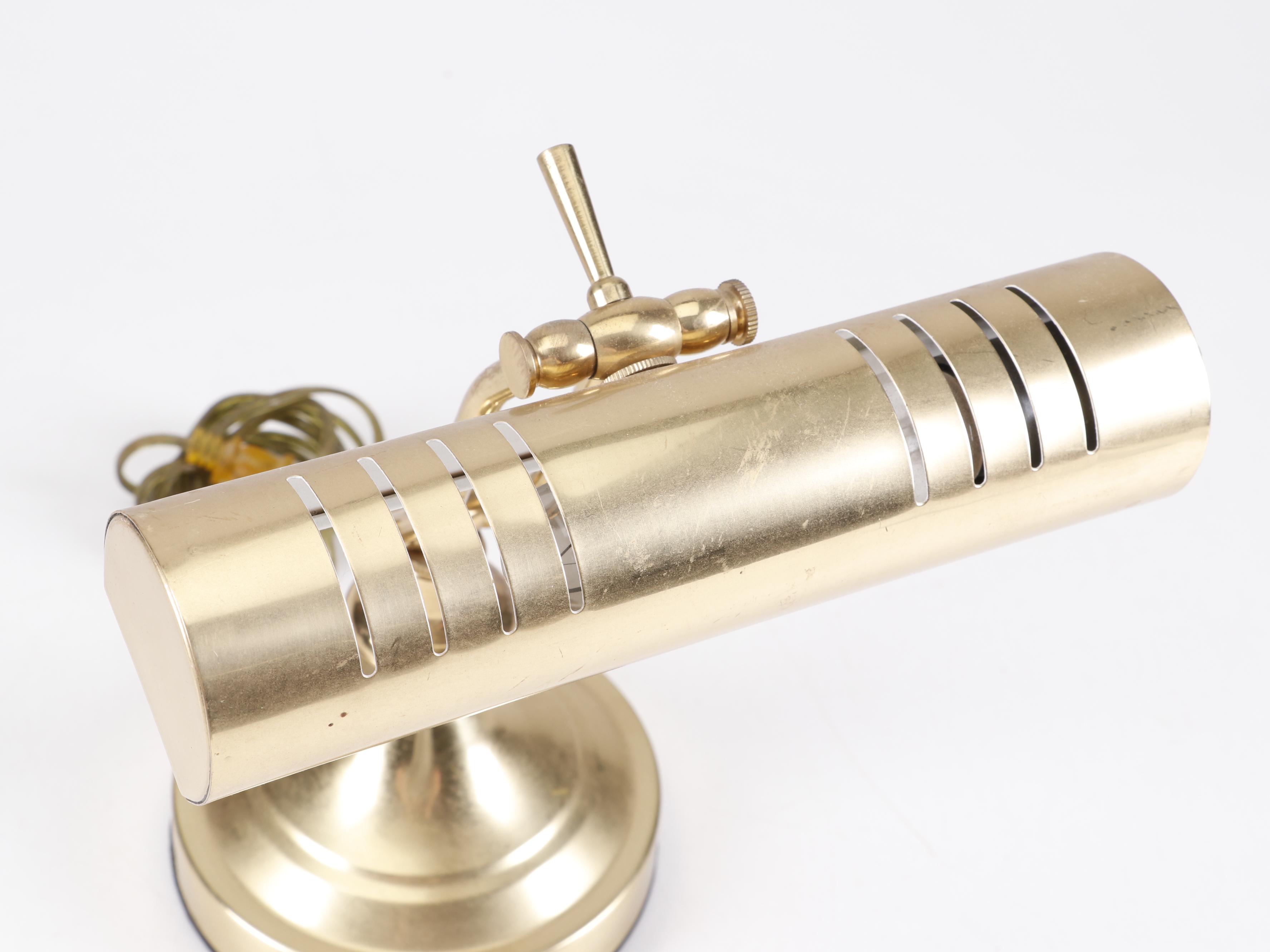 Brass Adjustable Piano Lamp, Contemporary