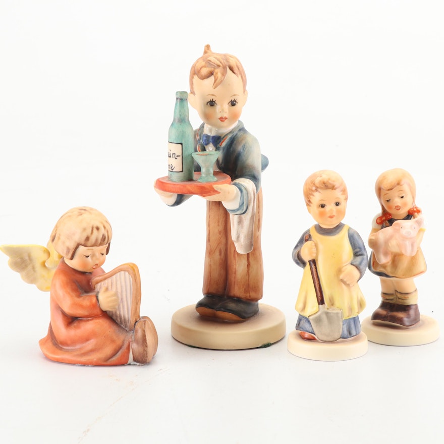 Goebel Hummel "Pigtails", "Garden Treasures" and Other Porcelain Figurines