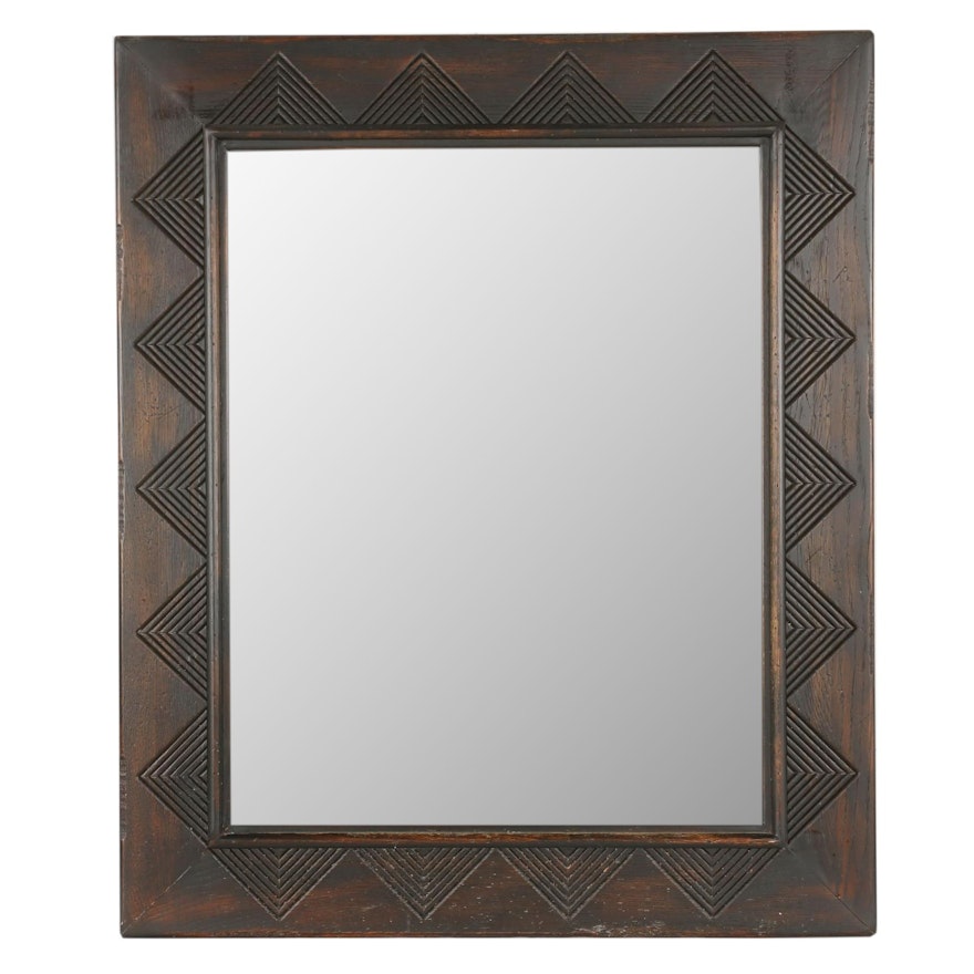 Carved Wooden Wall Mirror