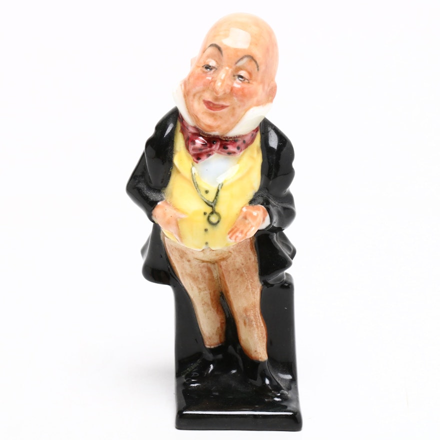 Royal Doulton Porcelain Micaweber Figurine, Early to Mid 20th Century