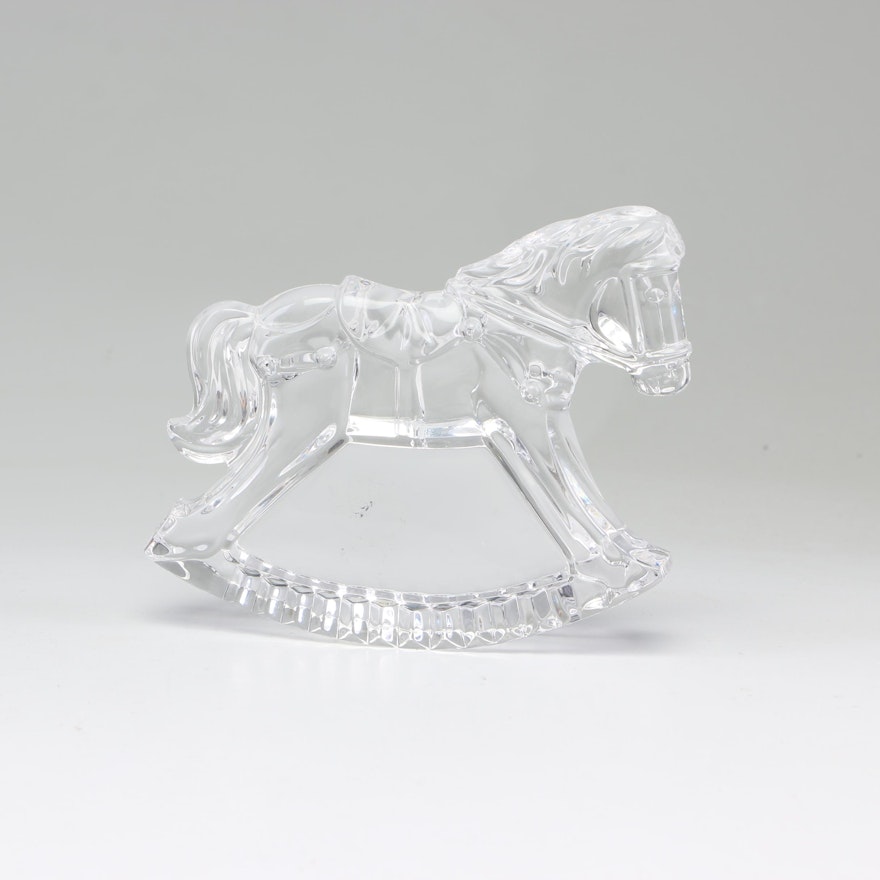 Waterford Crystal Rocking Horse Figurine Paperweight