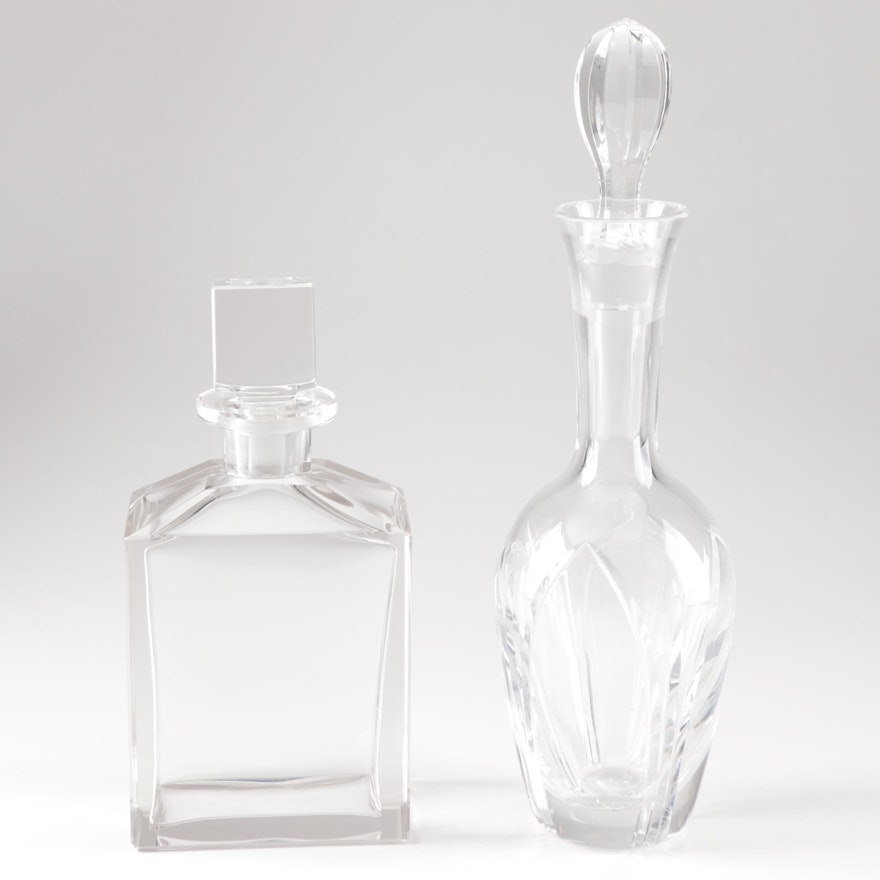 Crystal Whisky Decanter and Wine Decanter Featuring Atlantis