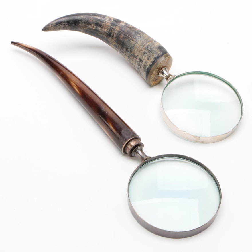 Horn Handled Magnifying Glasses