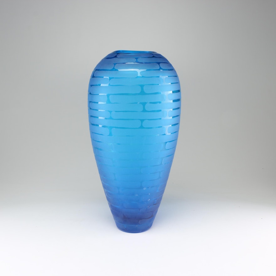 Blue Glass Vase