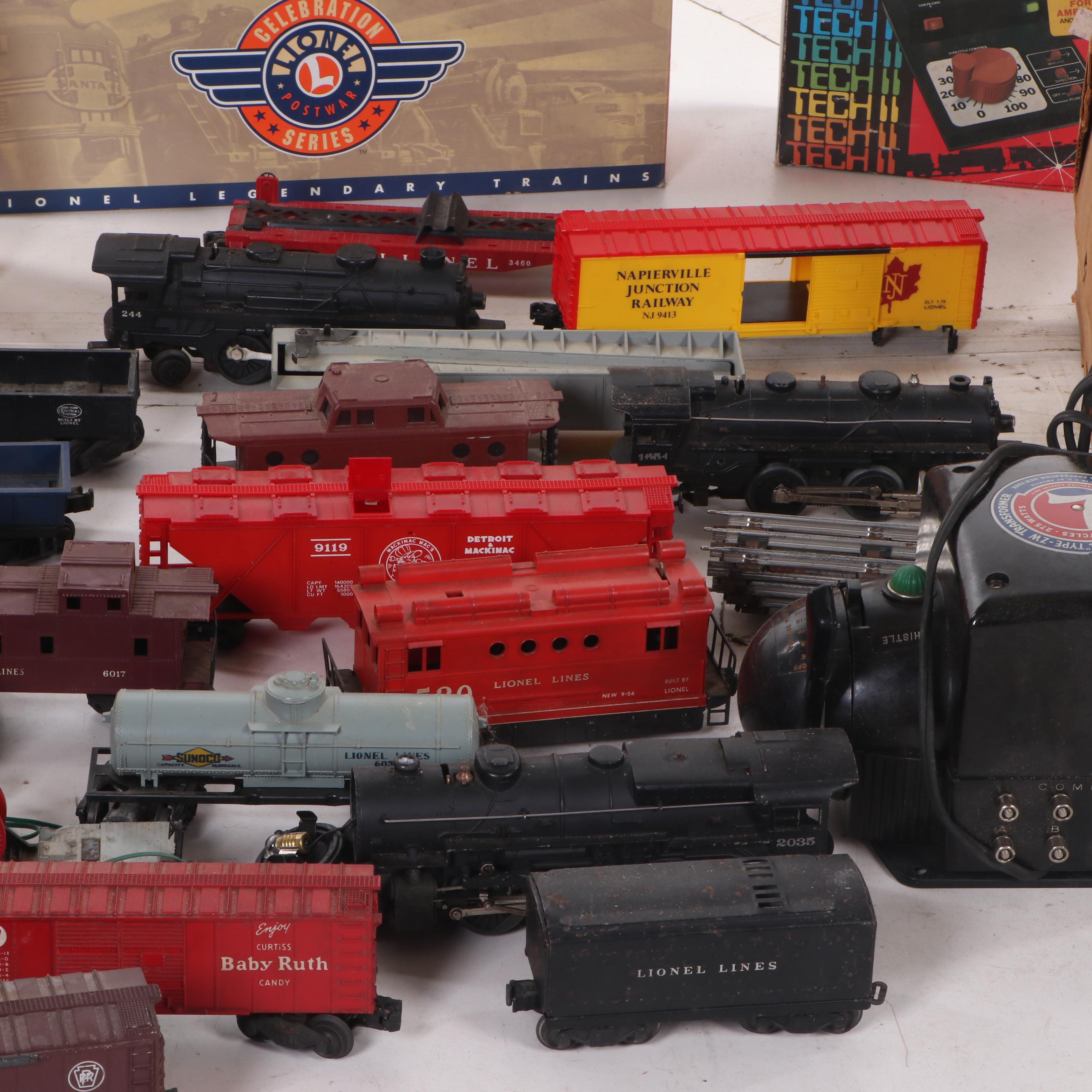 Lionel Scale O Motorized Model Train Cars, Transformers, Tracks, and Accessories