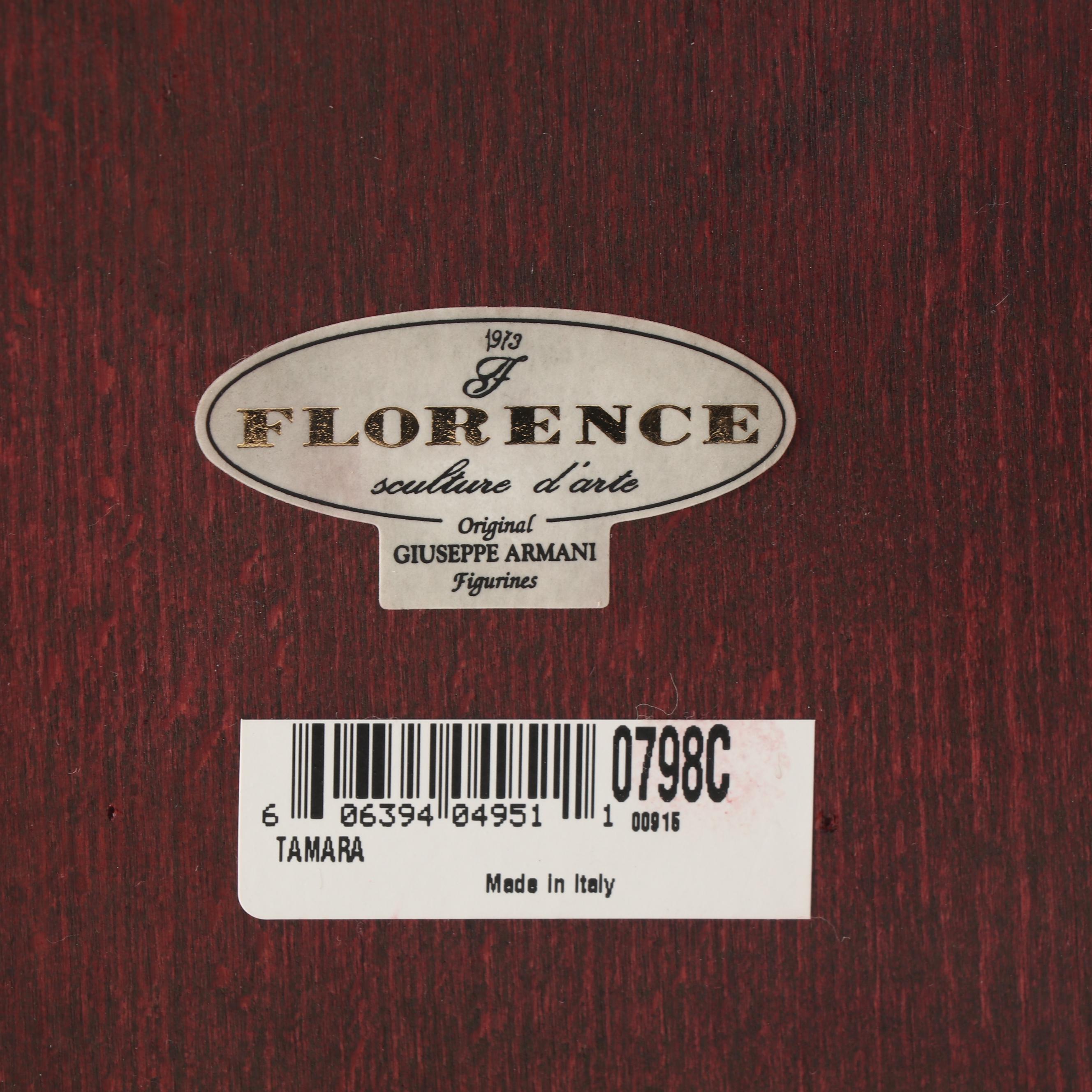 Giuseppi Armani "Tamara" Florence sculture d'arte Figurine